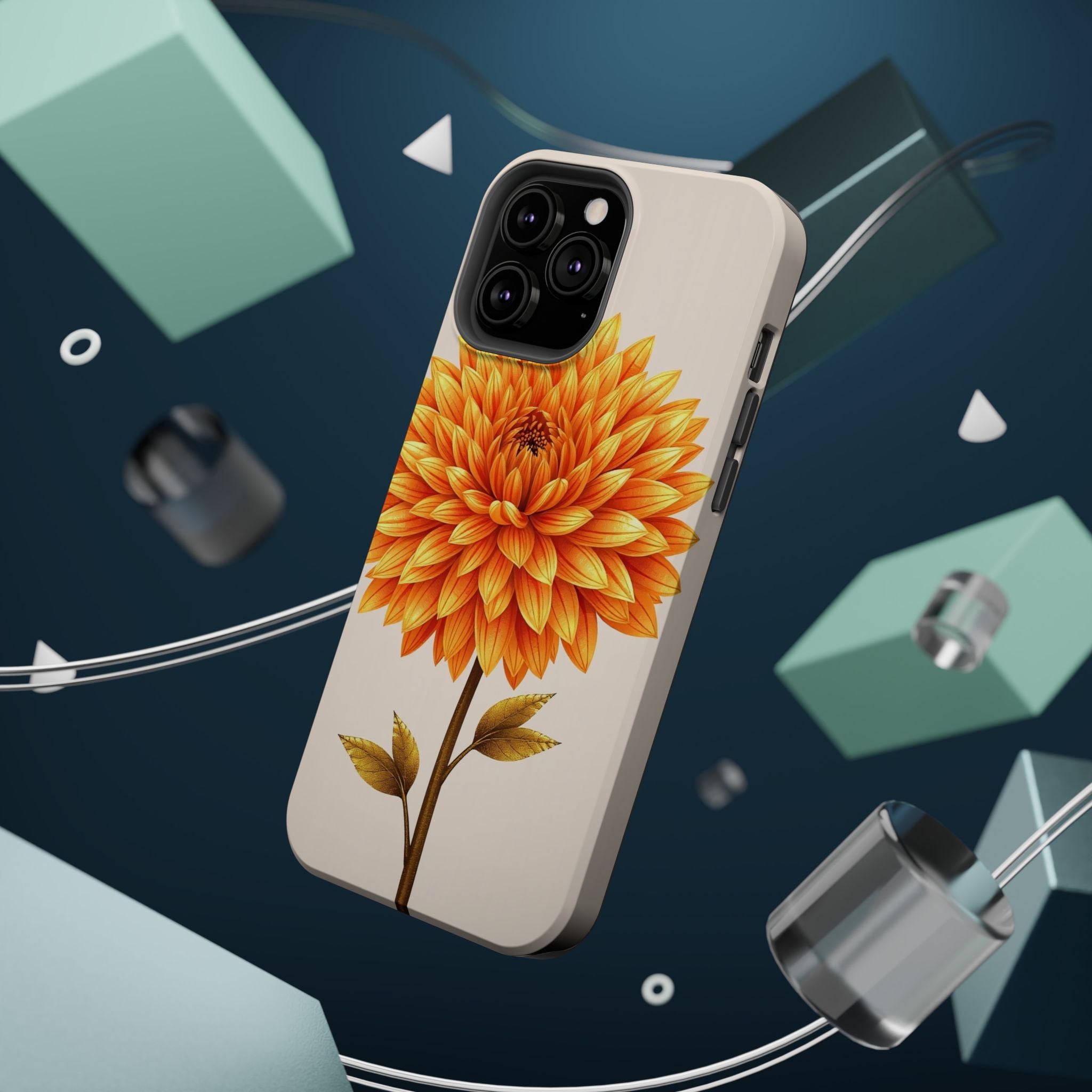 iPhone Chrysanthemum Classic Gold Foil Luxury Slim iPhone Everyday · iPhone Case
