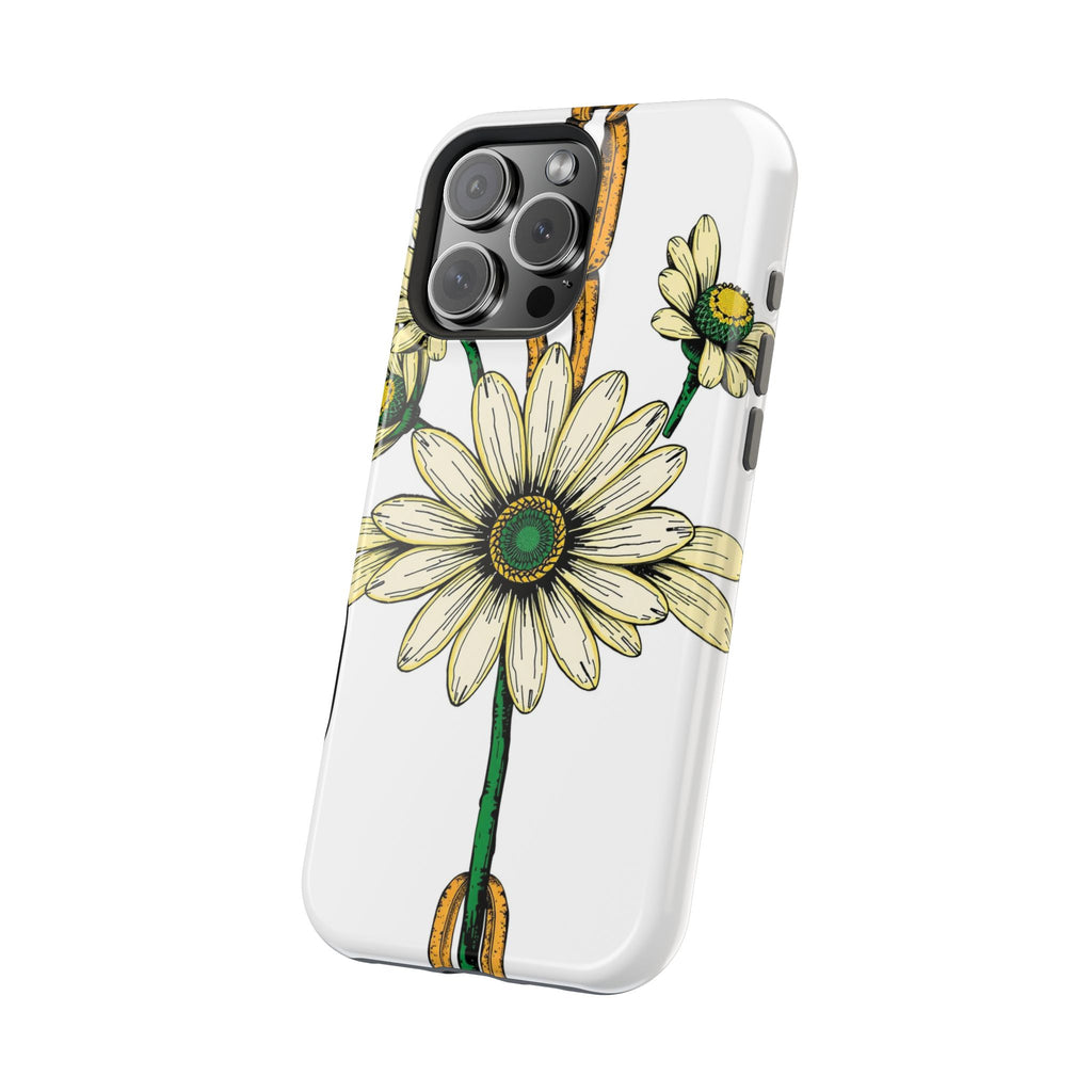 iPhone Daisy Chain Dark Gothic Ink Bold Modern Everyday Snap Case · iPhone Case