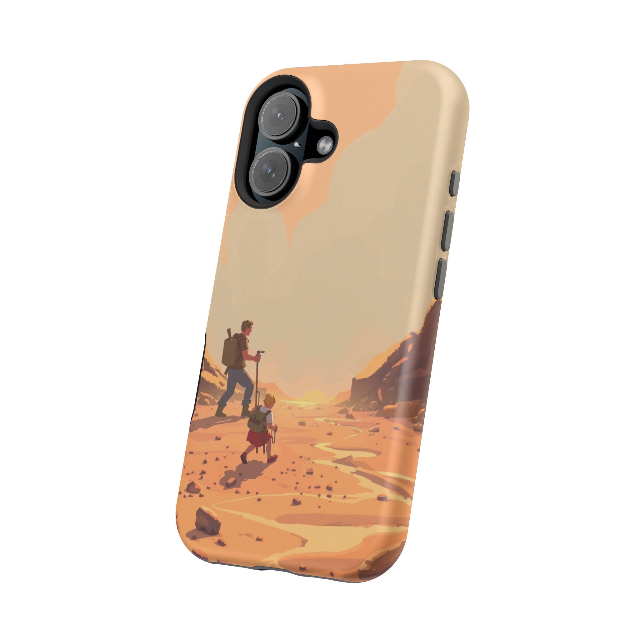 iPhone Burnt Orange And Sand Barely Surviving Slim Everyday Designer Case · iPho