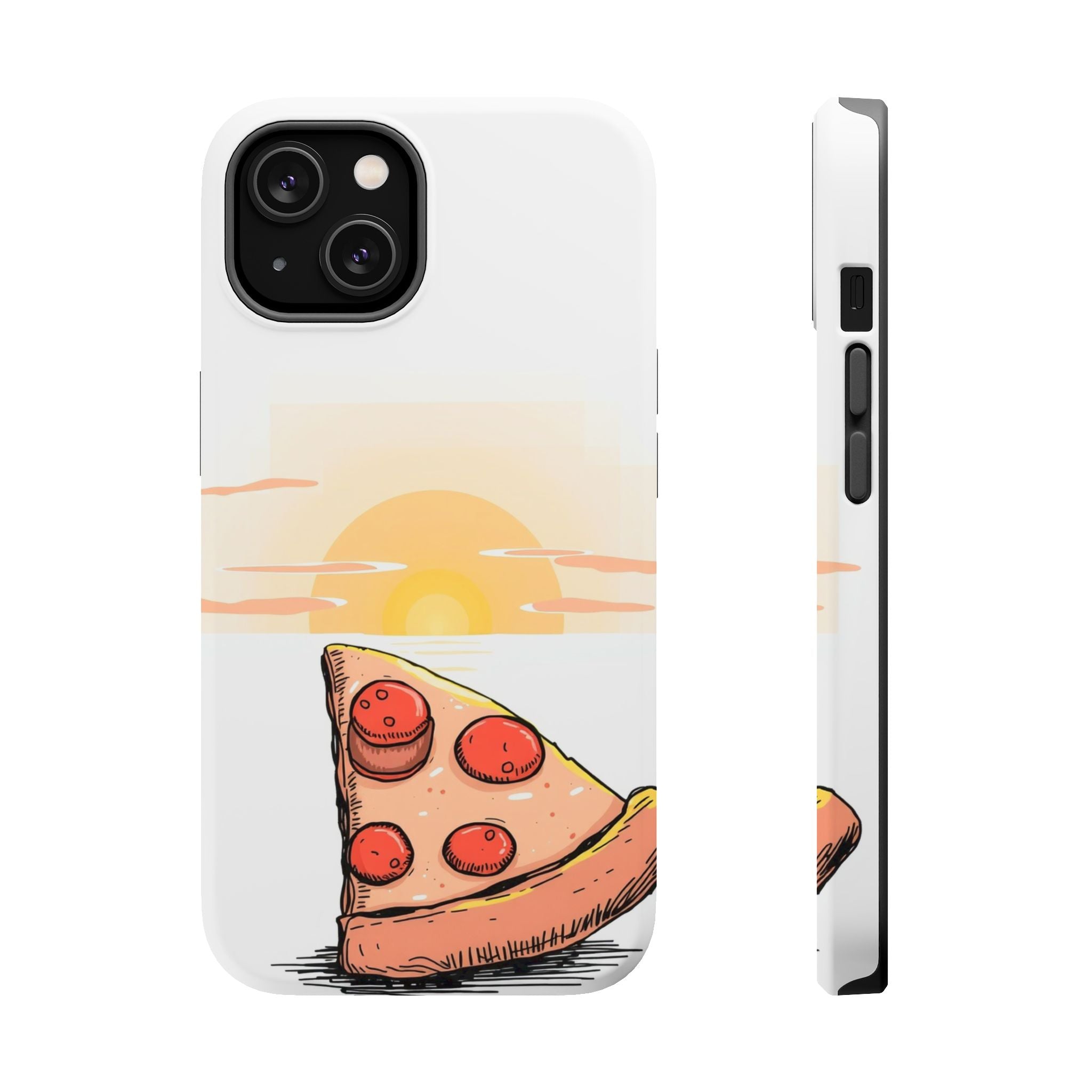 iPhone Earthy Pizza Slice Sunset Design Slim Everyday Designer Case · iPhone Cas