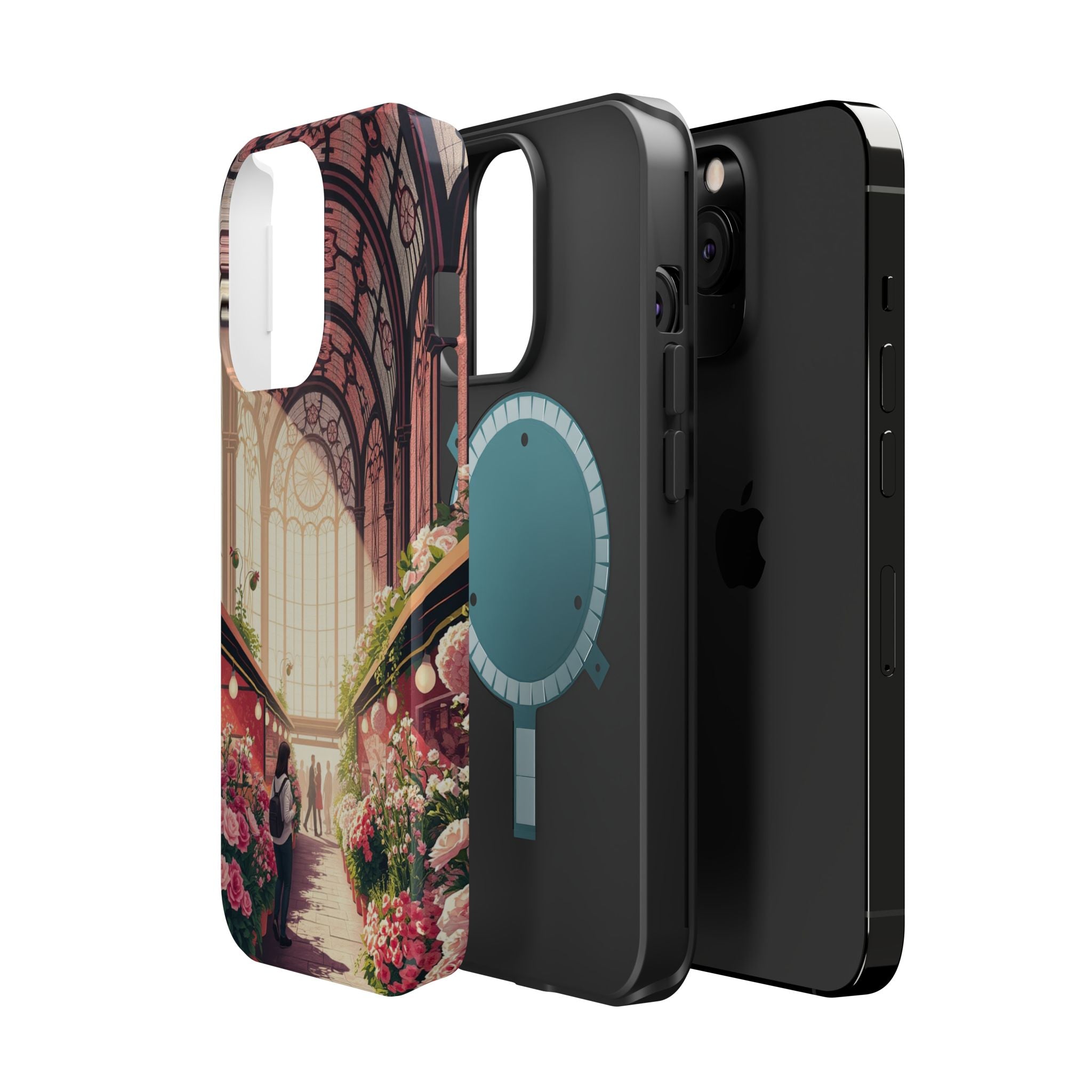 iPhone Flower Market Stained Glass Bold Modern Everyday Snap Case · iPhone Case
