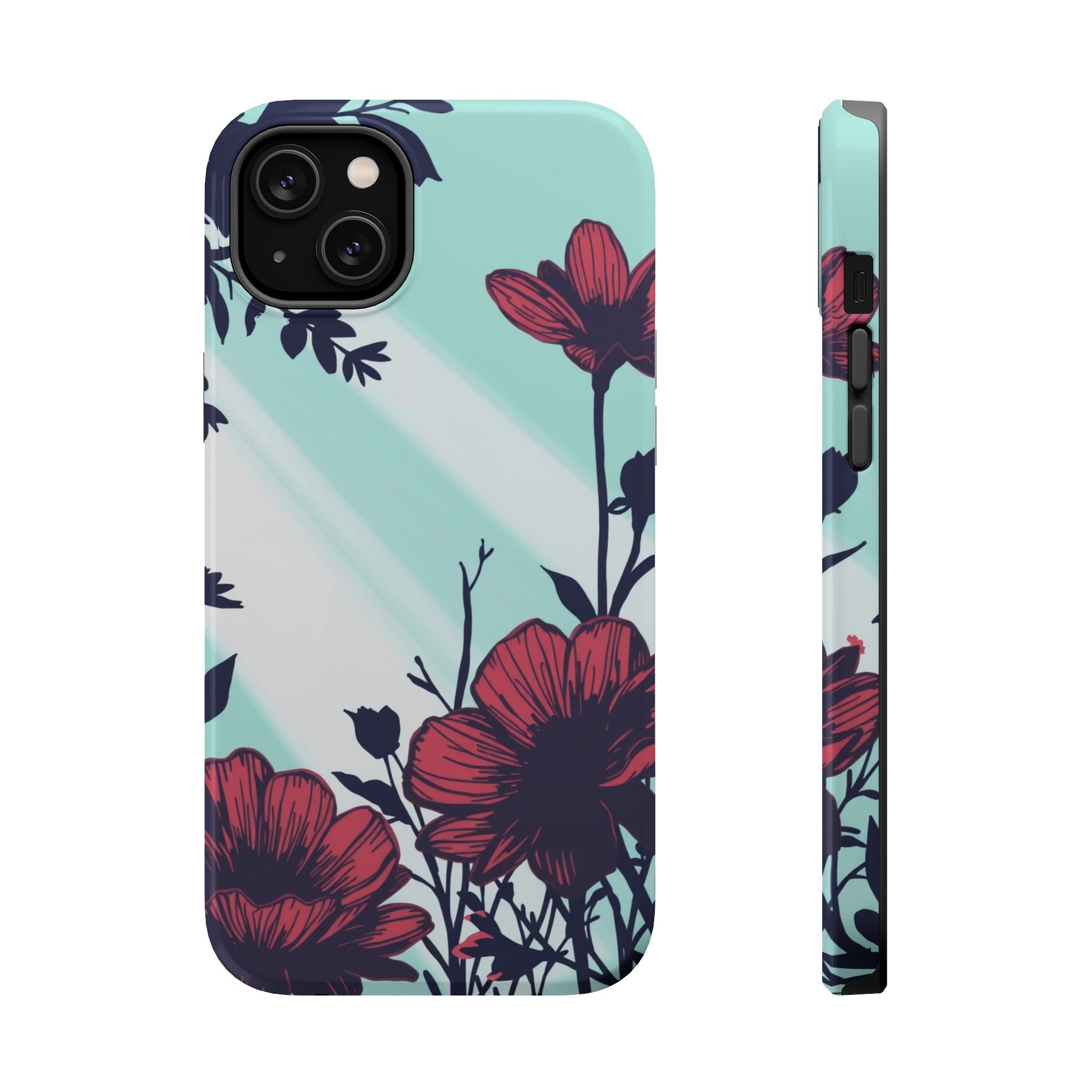 iPhone Floral Silhouette Cinematic Art Slim Everyday Designer Case · iPhone Case