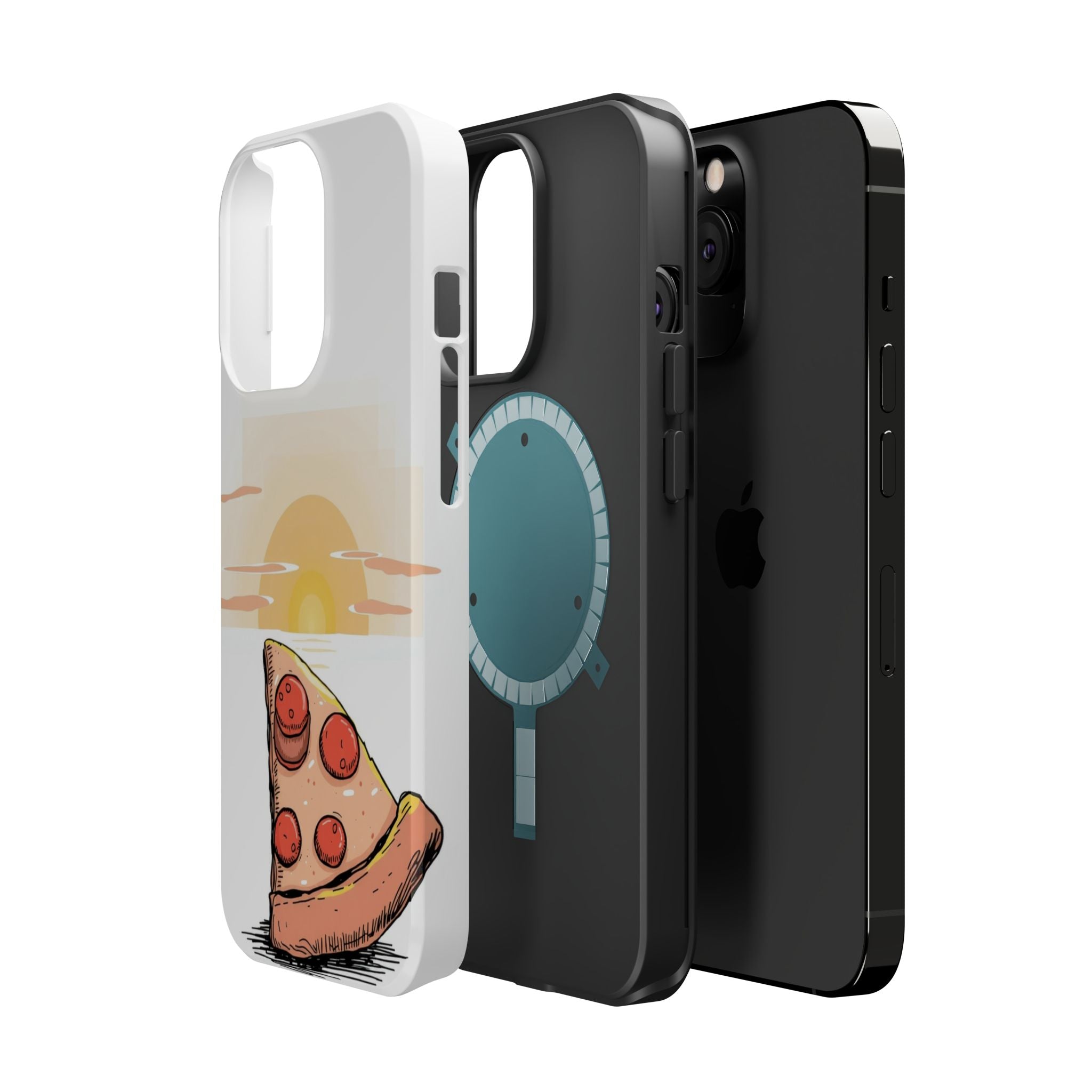 iPhone Earthy Pizza Slice Sunset Design Slim Everyday Designer Case · iPhone Cas