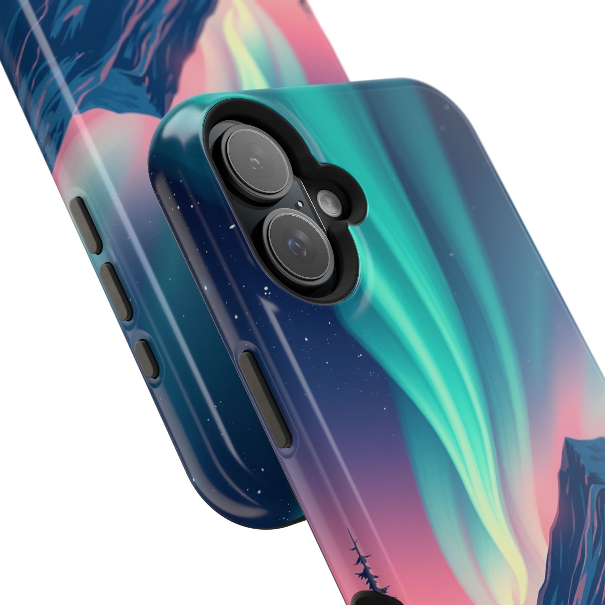 iPhone Mint And Blush Northern Lights Slim Everyday iPhone 18 Designer · iPhone