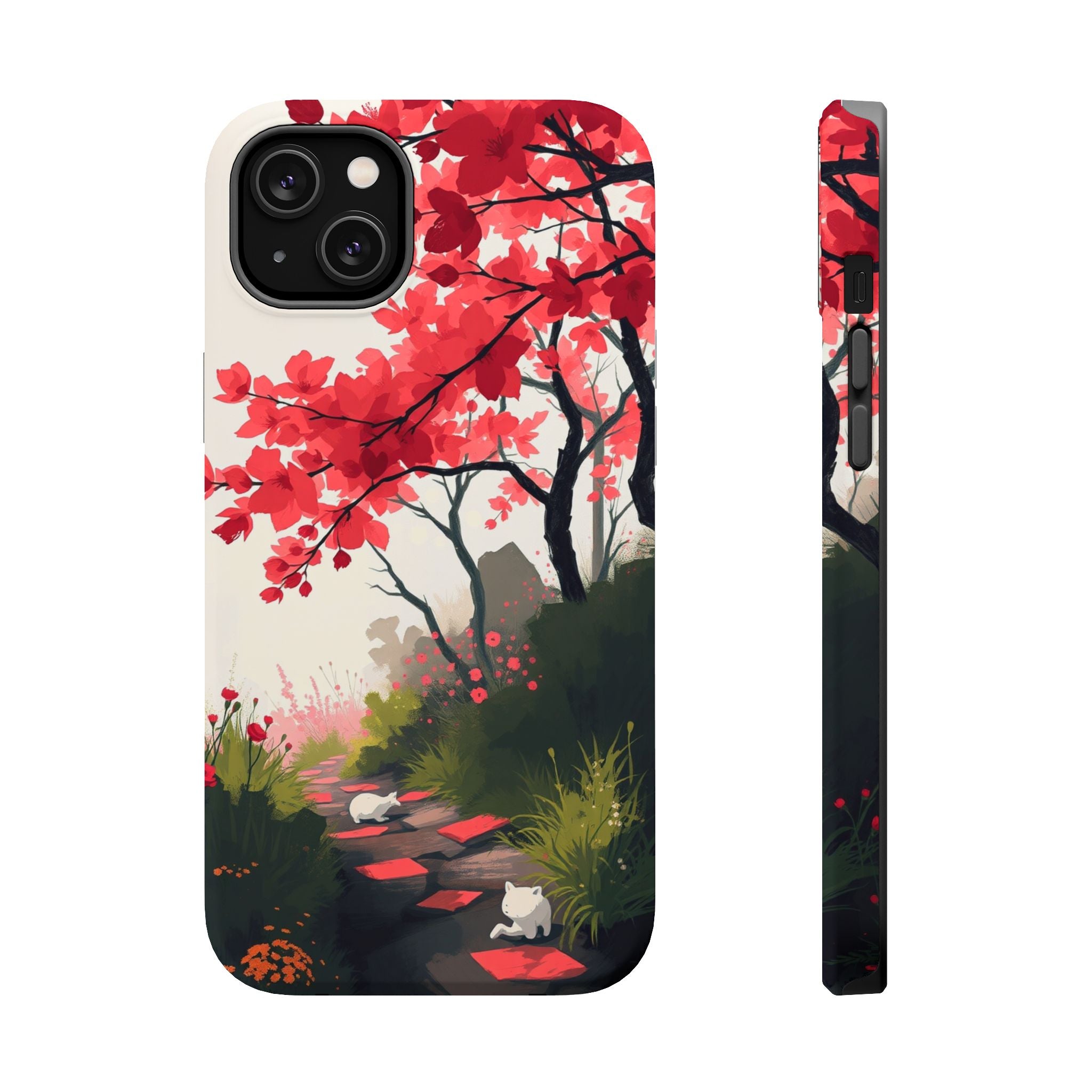 iPhone Blossom Trail Oil Painting Impressionist Soft iPhone Finish · iPhone Case