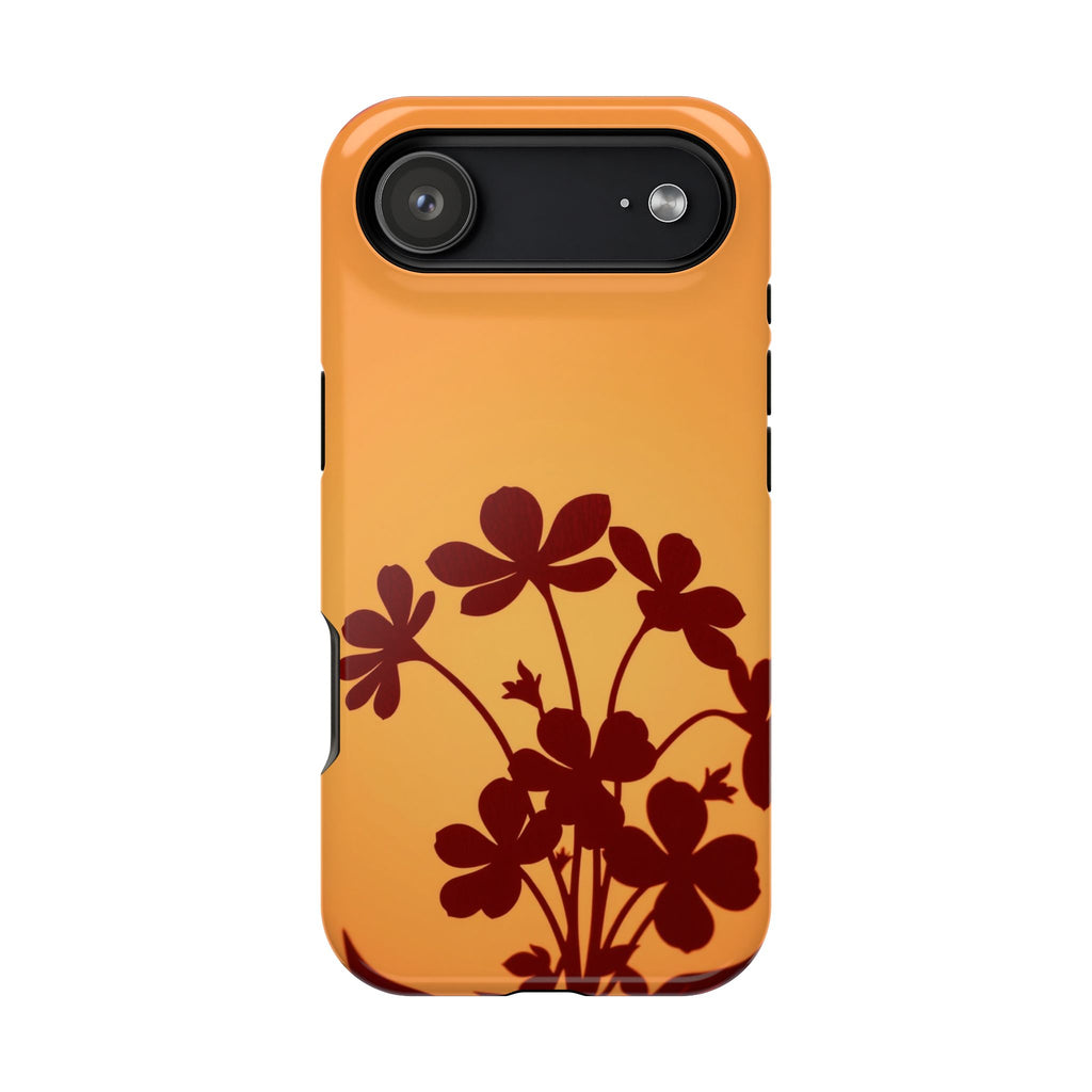 iPhone Floral Silhouette Electric Art Slim Everyday Designer Case · iPhone Case