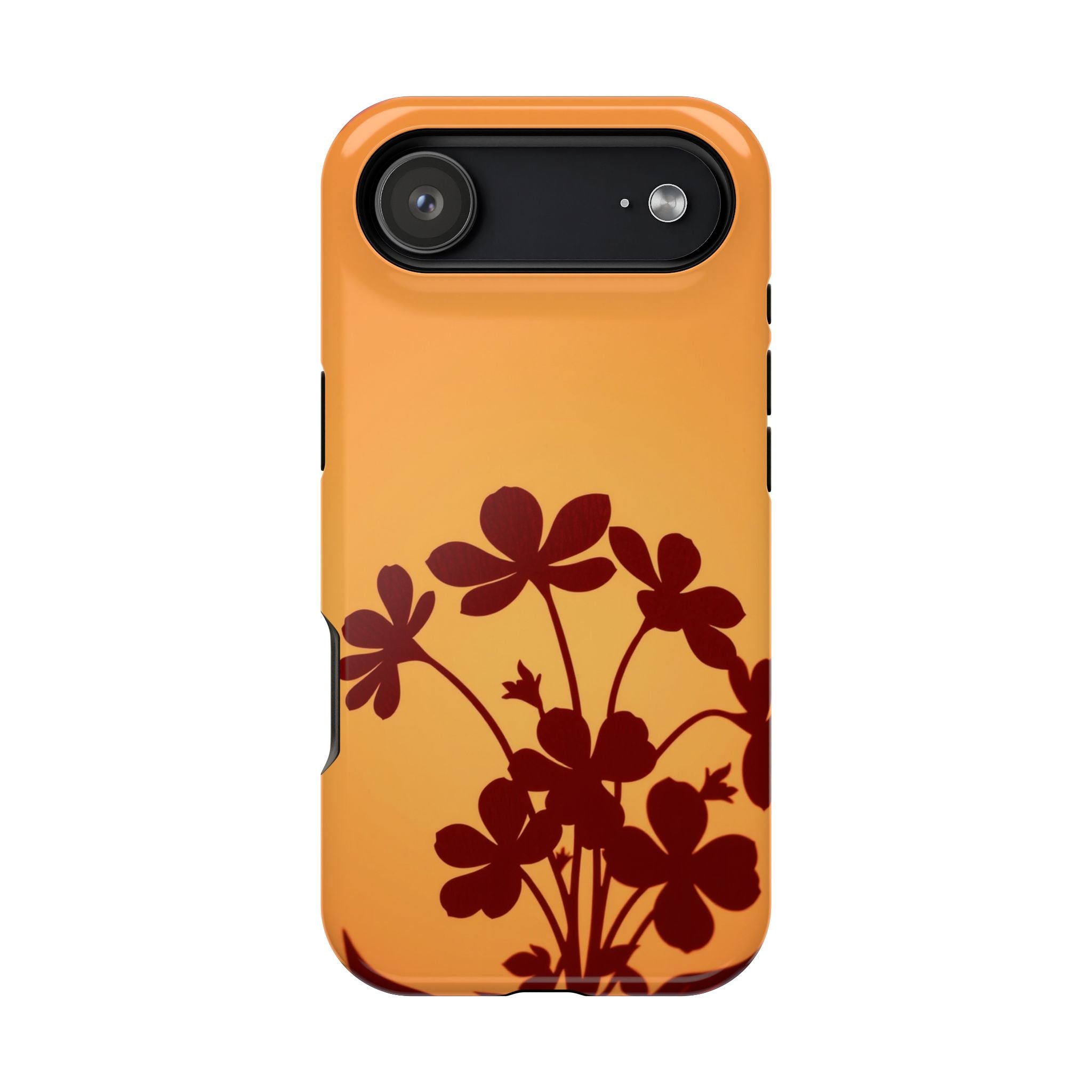 iPhone Floral Silhouette Electric Art Slim Everyday Designer Case · iPhone Case