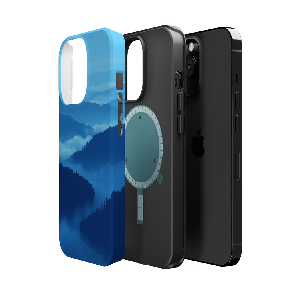 iPhone Fog Rolling Over Hills Pixel Art -Bit Slim iPhone Everyday · iPhone Case