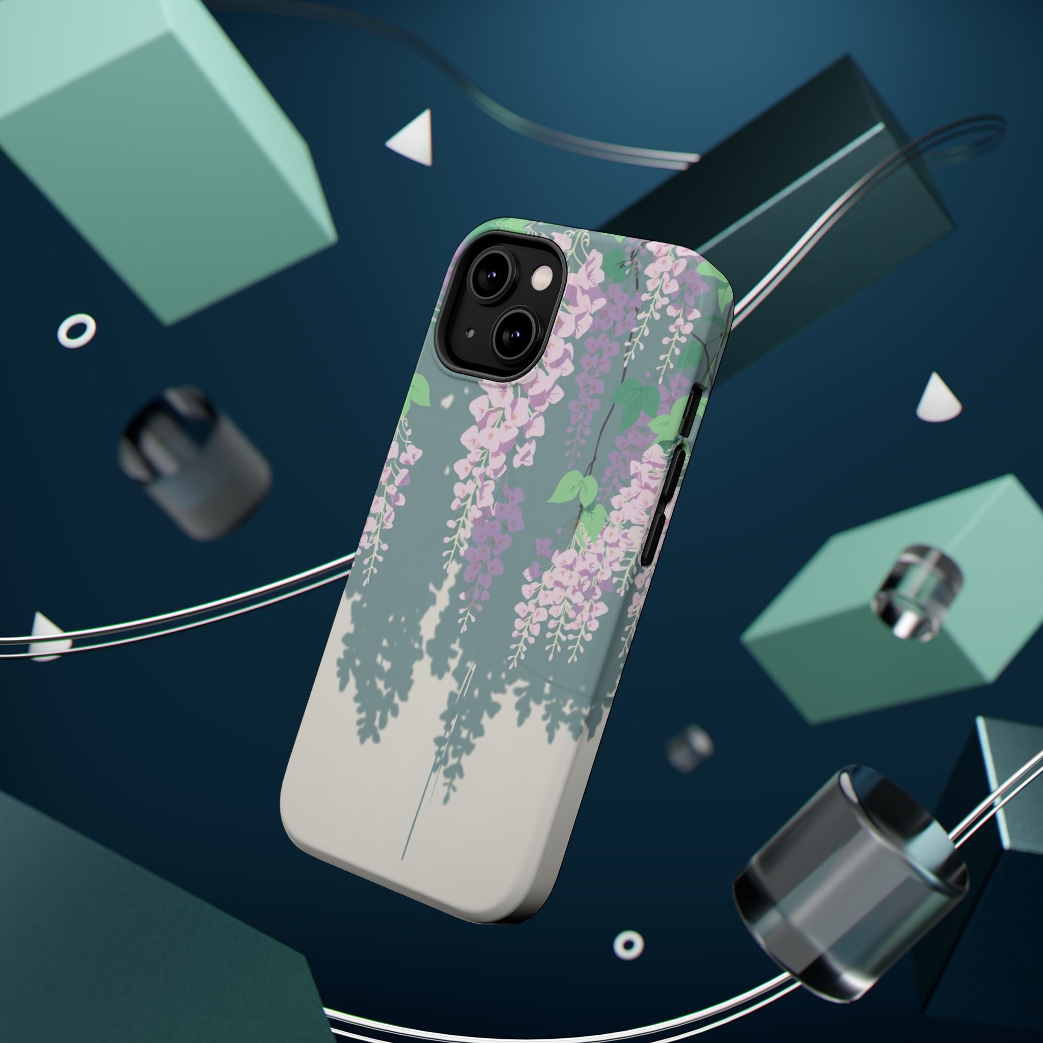 iPhone Dreamy Wisteria Cascade Design Slim Everyday Designer Case · iPhone Case