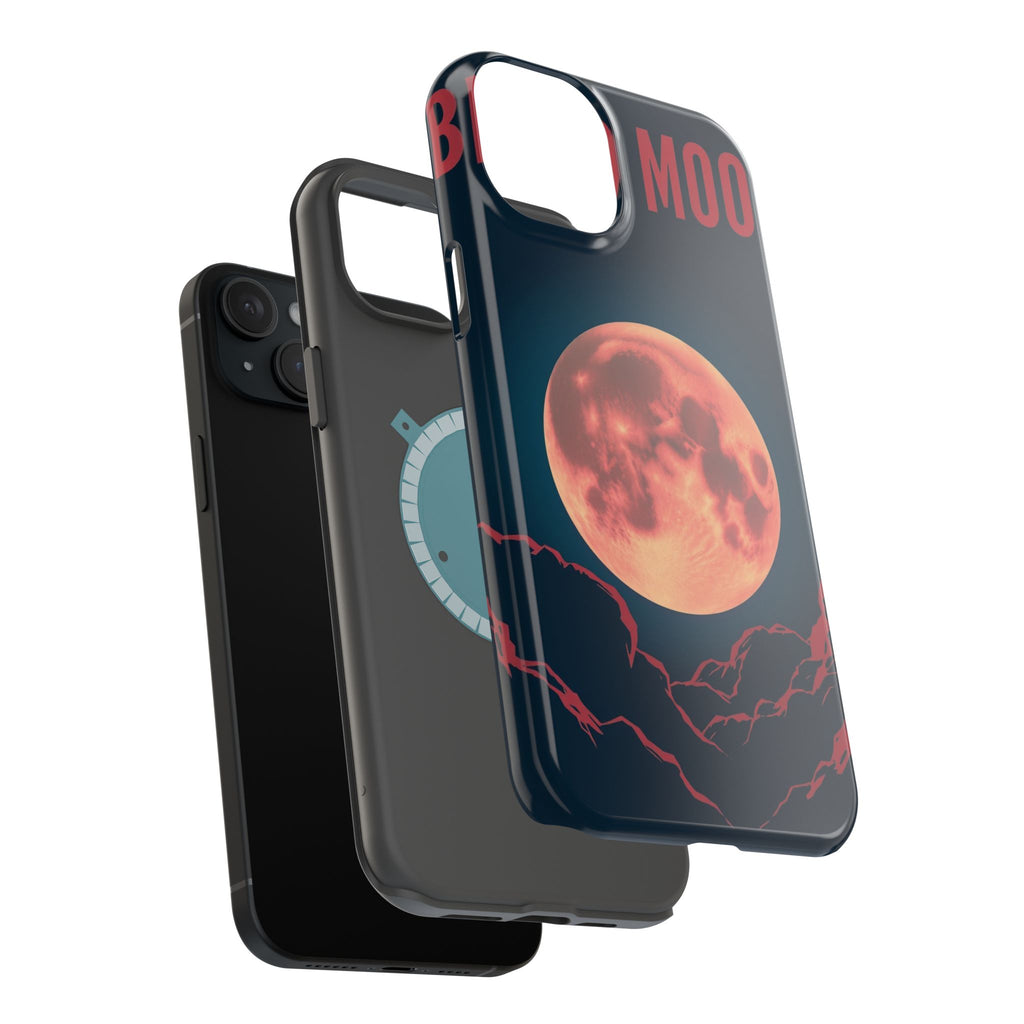iPhone Blood Moon Rise Vintage Retro Poster Slim Everyday Designer Case · iPhone
