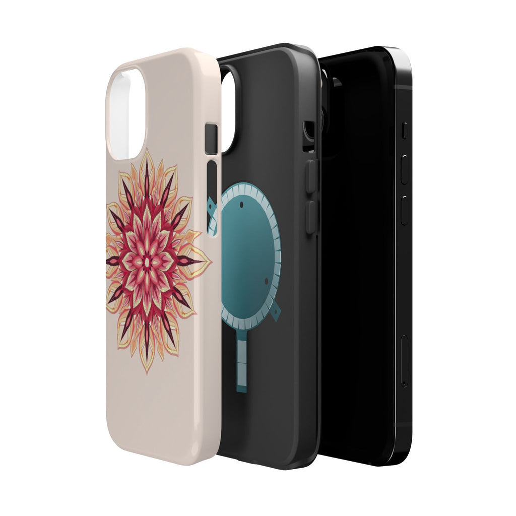 iPhone Floral Mandala Pixel Art -Bit Slim Everyday Designer Case · iPhone Case