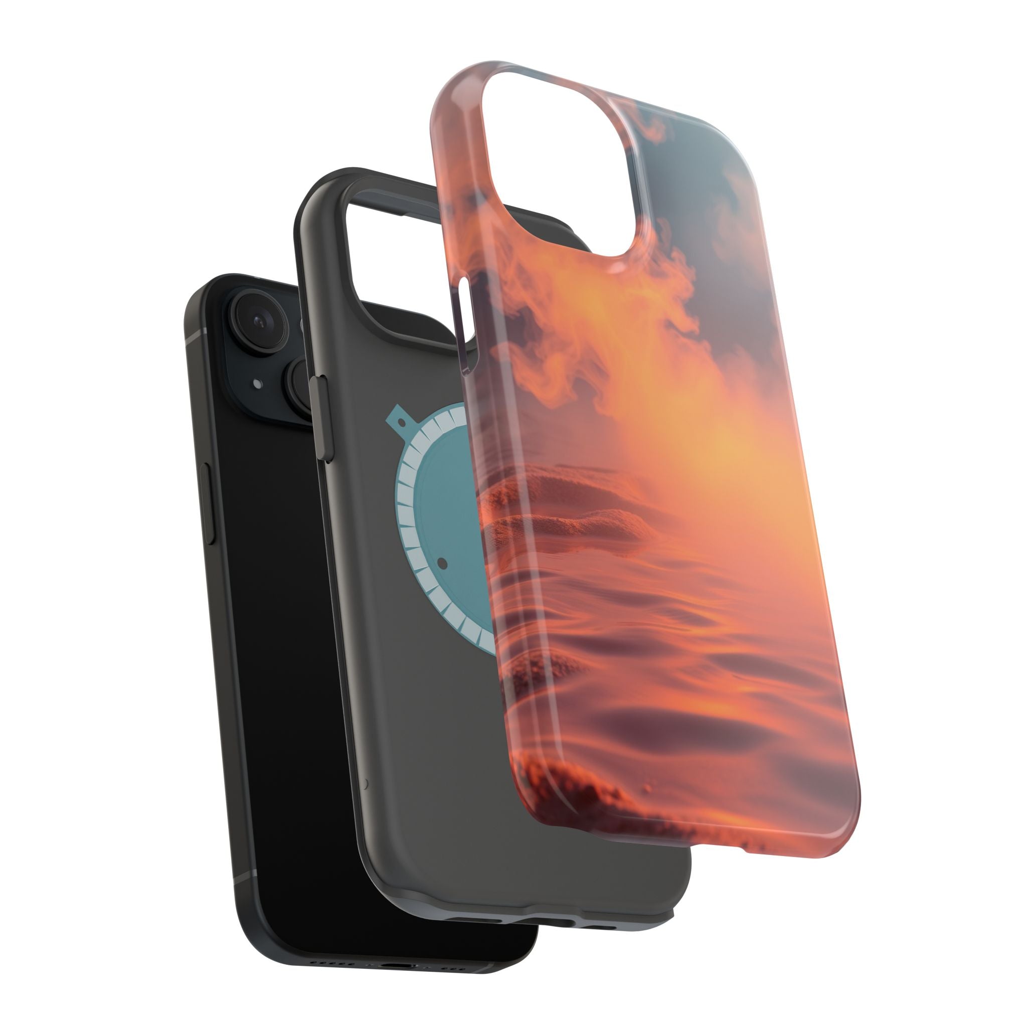 iPhone Burnt Orange And Sand Hot Spring Steam Slim iPhone Everyday · iPhone Case