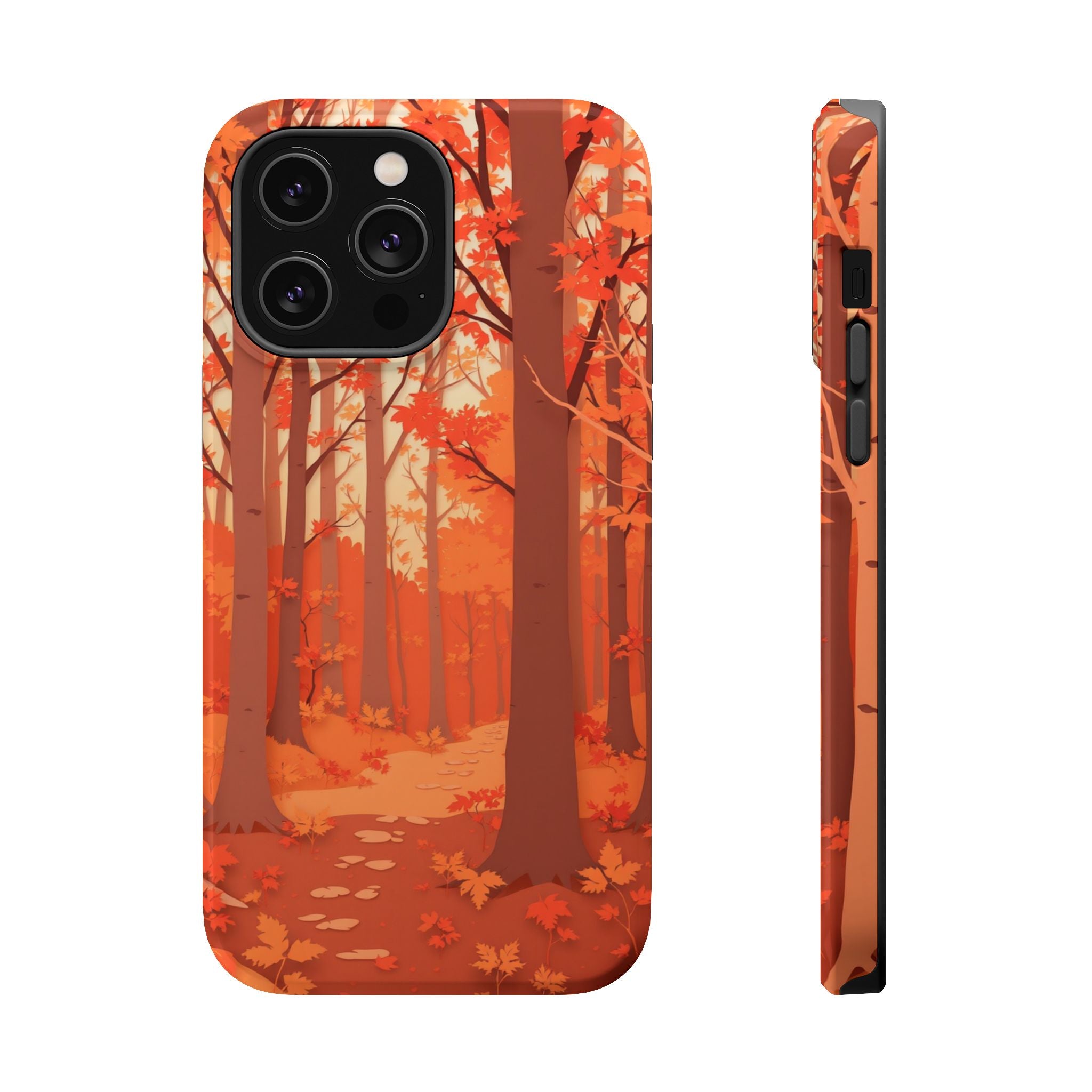 iPhone Autumn Forest Floor Paper Cut Art Slim Everyday iPhone Designer · iPhone