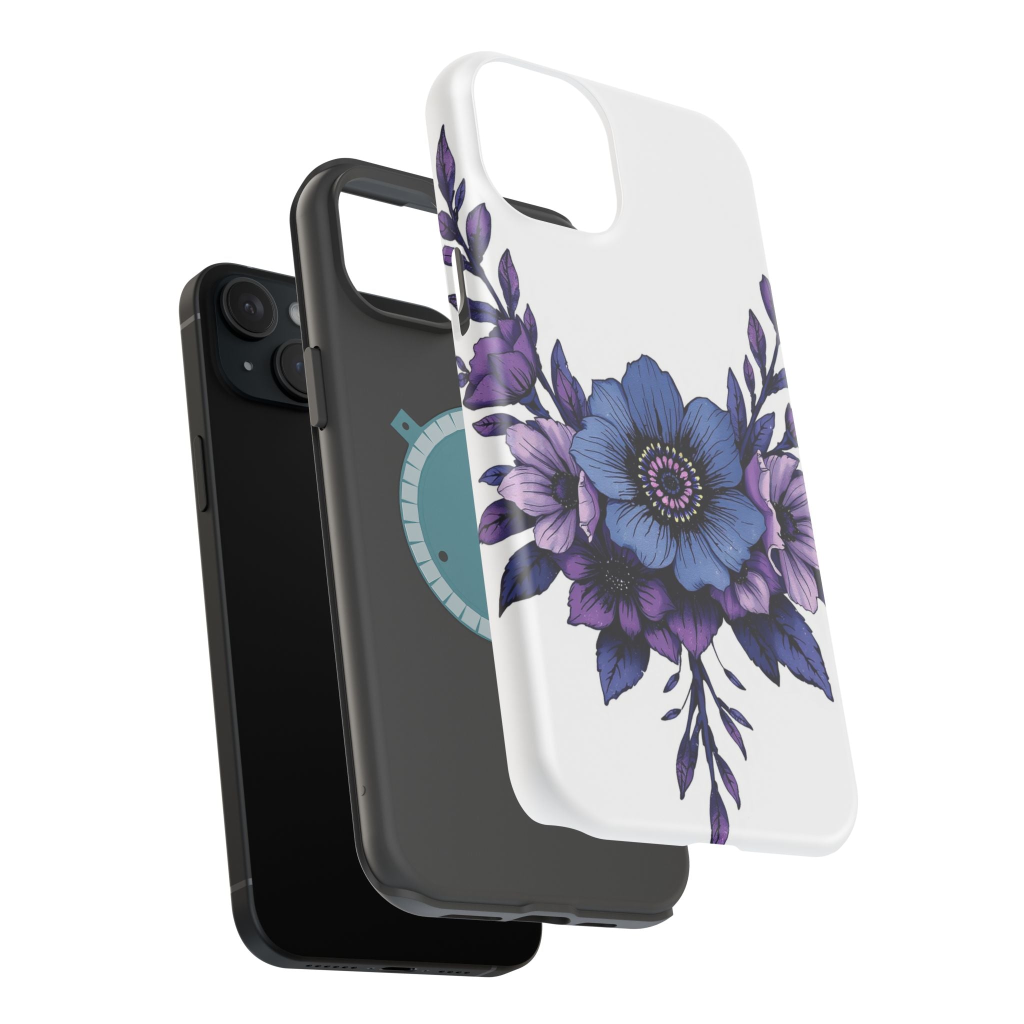 iPhone Floral Crown Grunge Distressed Slim Everyday Designer Case · iPhone Case