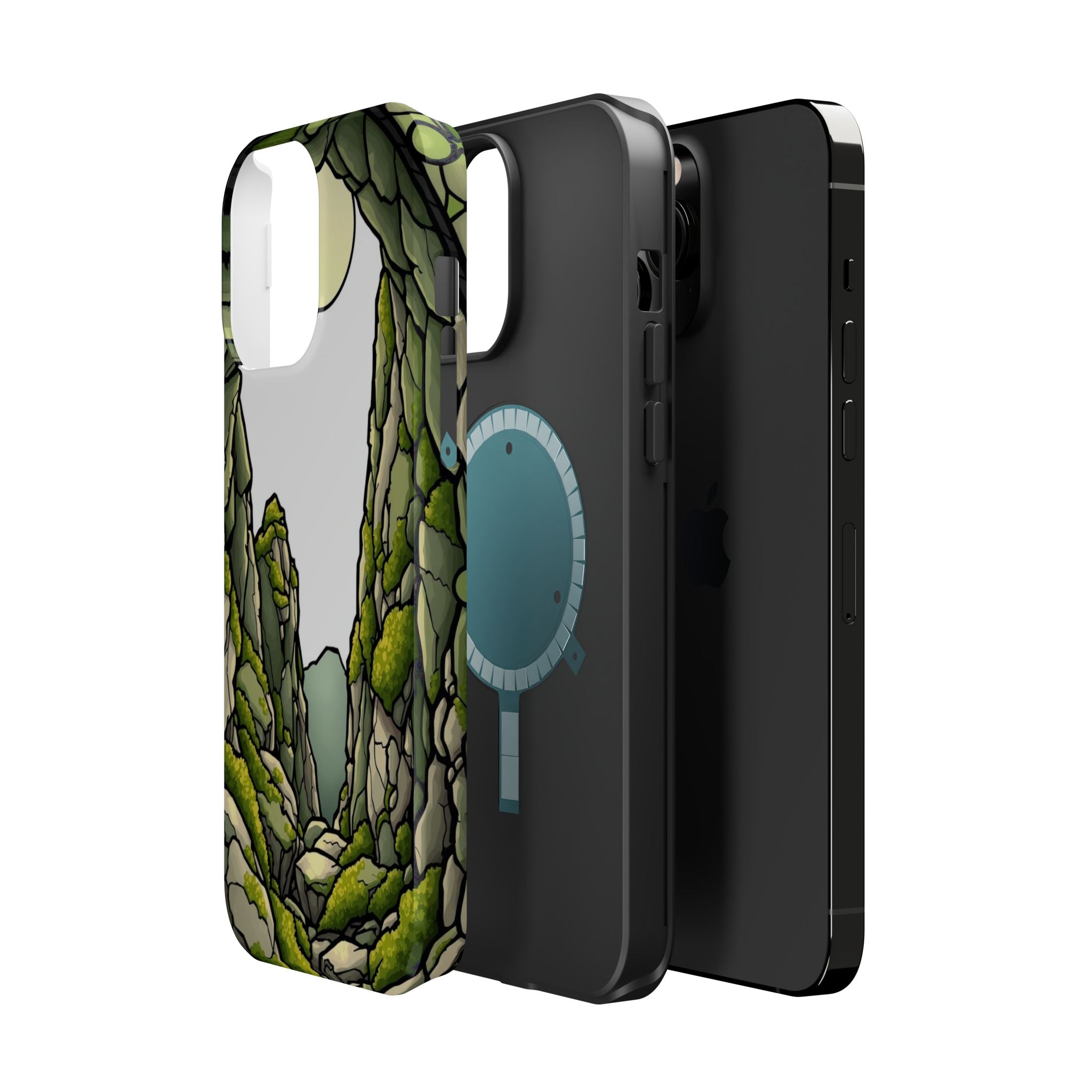 iPhone Sage And Ivory Moss Covered Rocks Slim Everyday iPhone Designer · iPhone