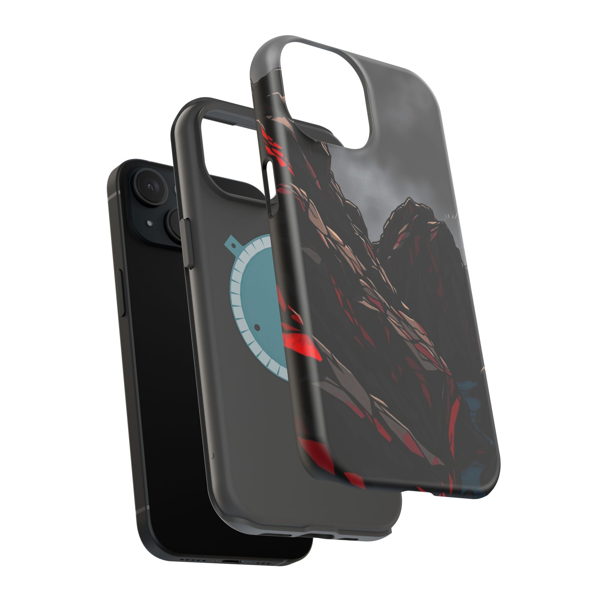 iPhone Black And Crimson Rocky Coastline Slim Everyday iPhone 11 · iPhone Case