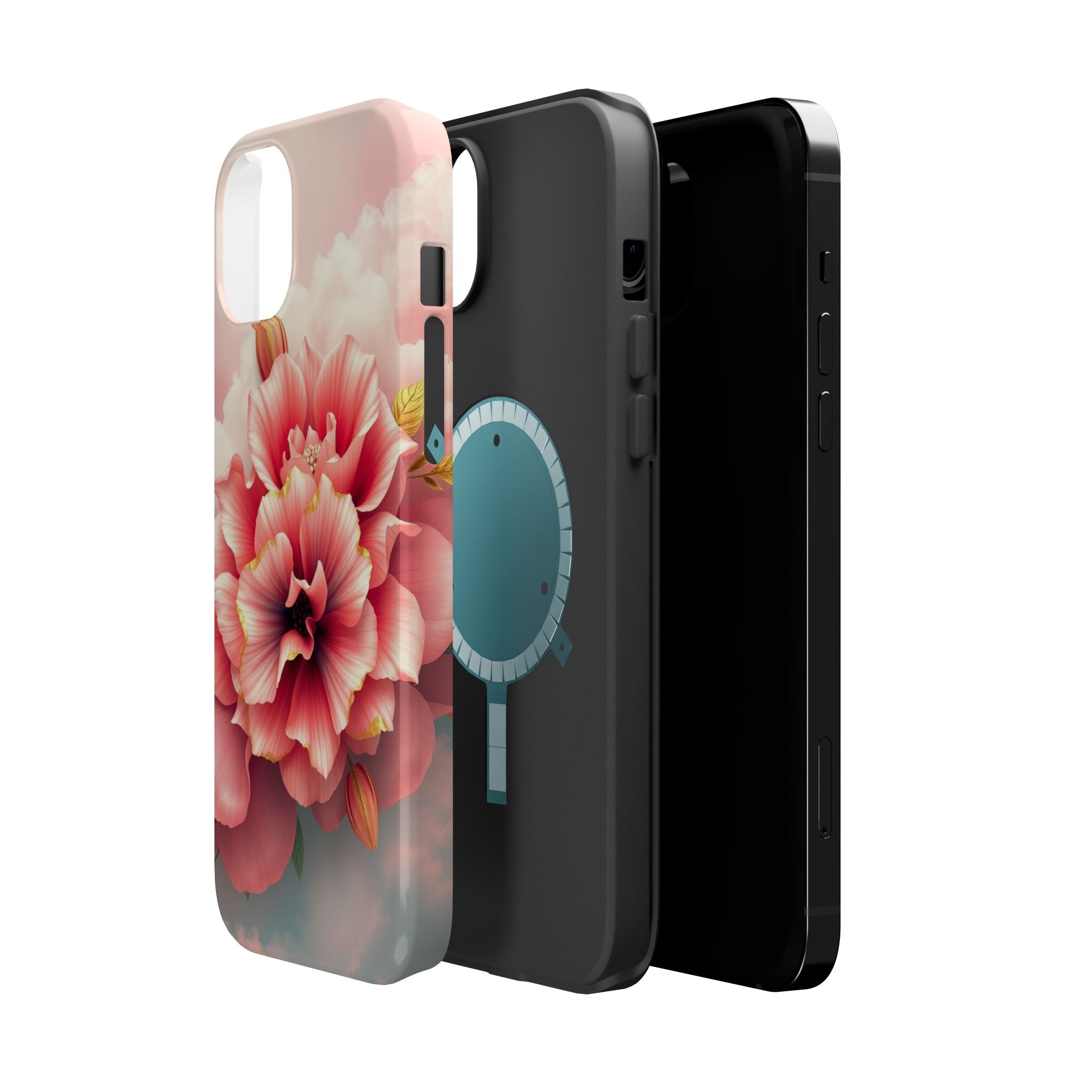 iPhone Pastel Floral Cloud Gold Foil Luxury Slim iPhone Everyday · iPhone Case