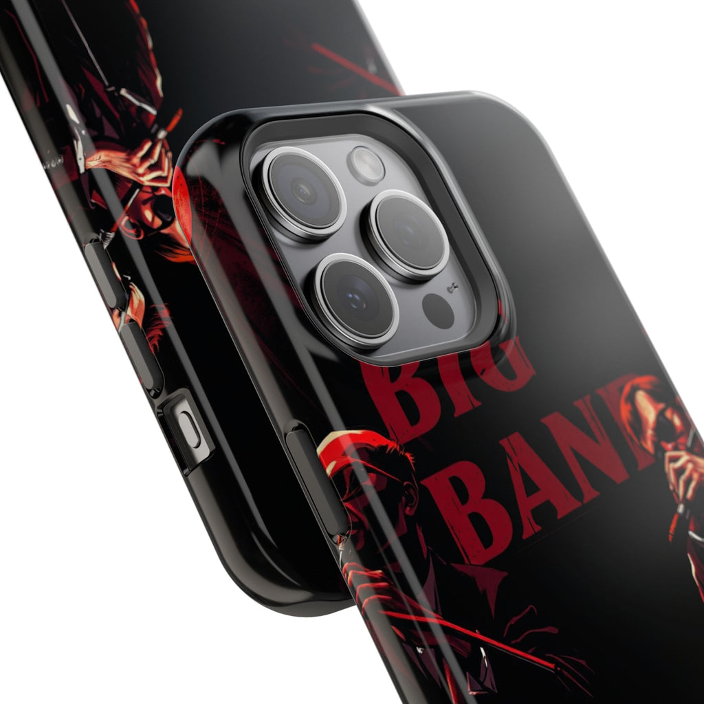 iPhone Black And Crimson Big Band Era Slim Everyday Designer Case · iPhone Case