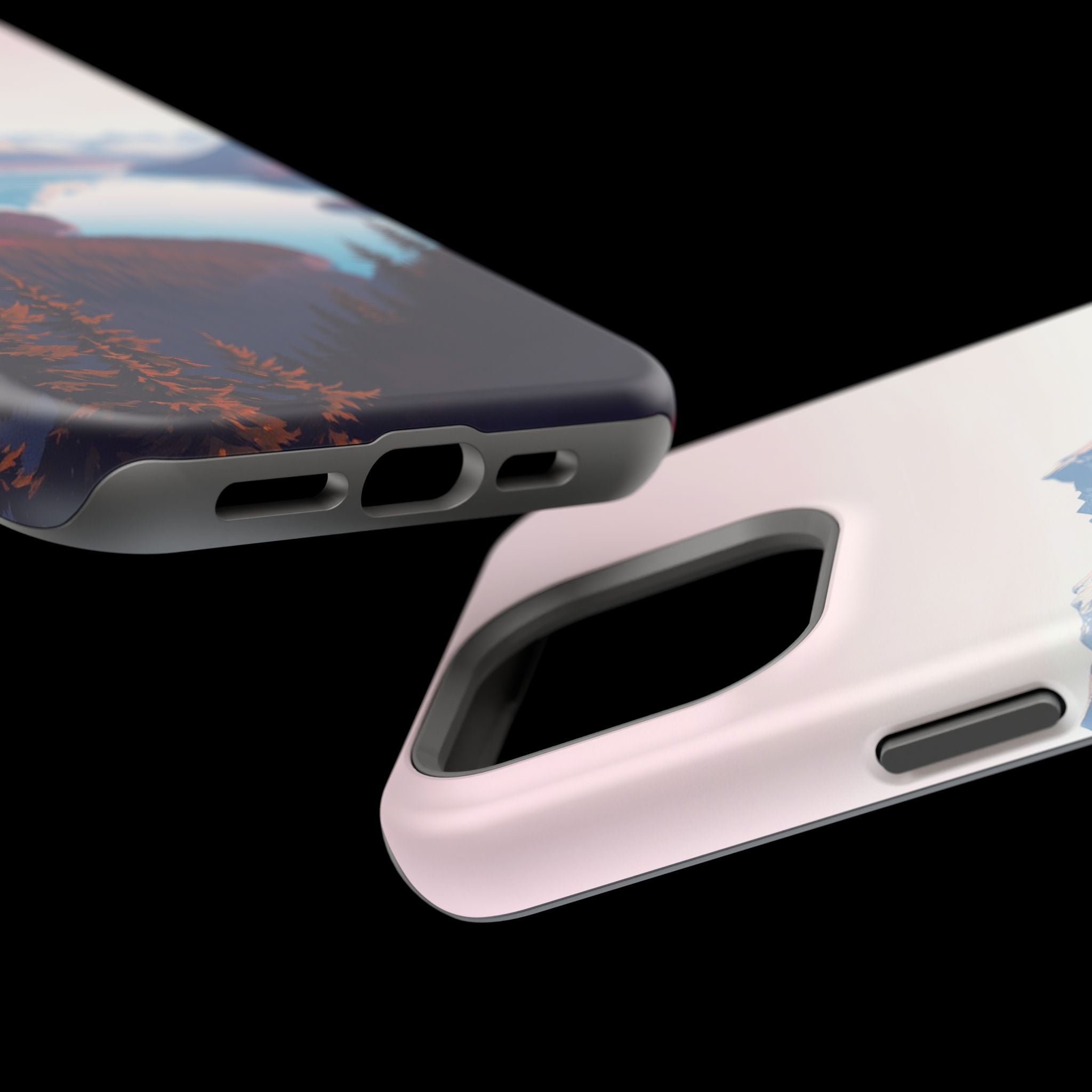 iPhone Rose Pink And Cream Glacier Lake Slim Everyday iPhone Designer · iPhone C