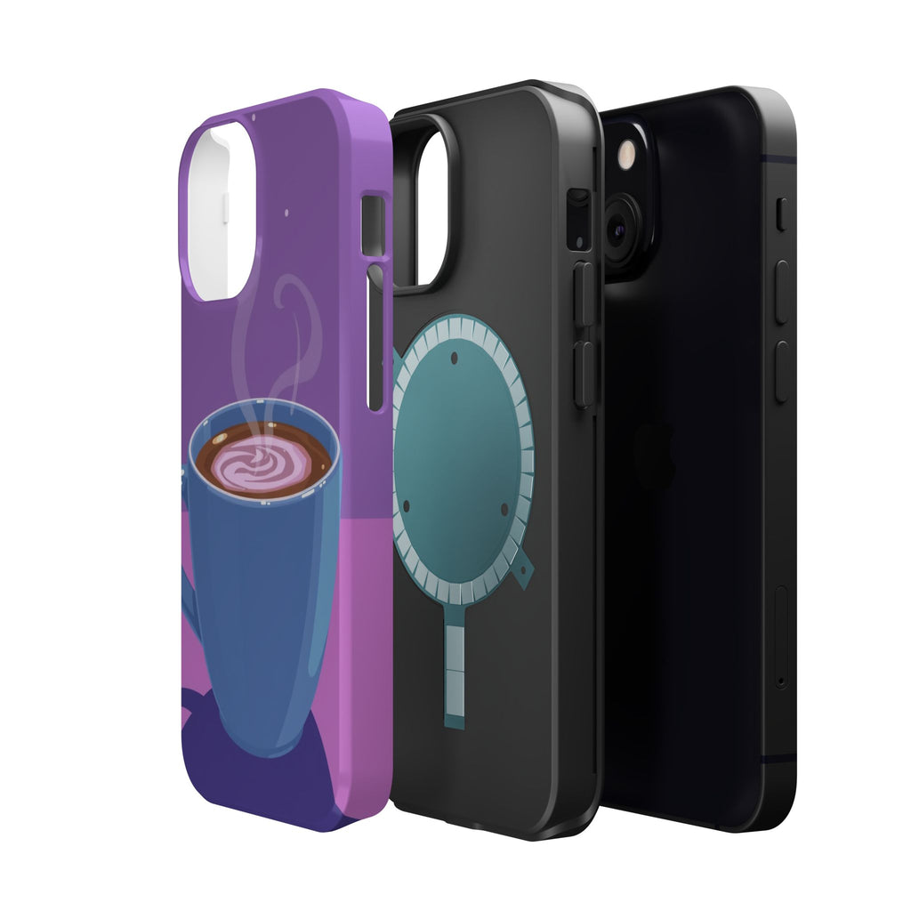 iPhone Emotional Support Coffee Pixel Art -Bit Soft Finish Everyday Case · iPhon