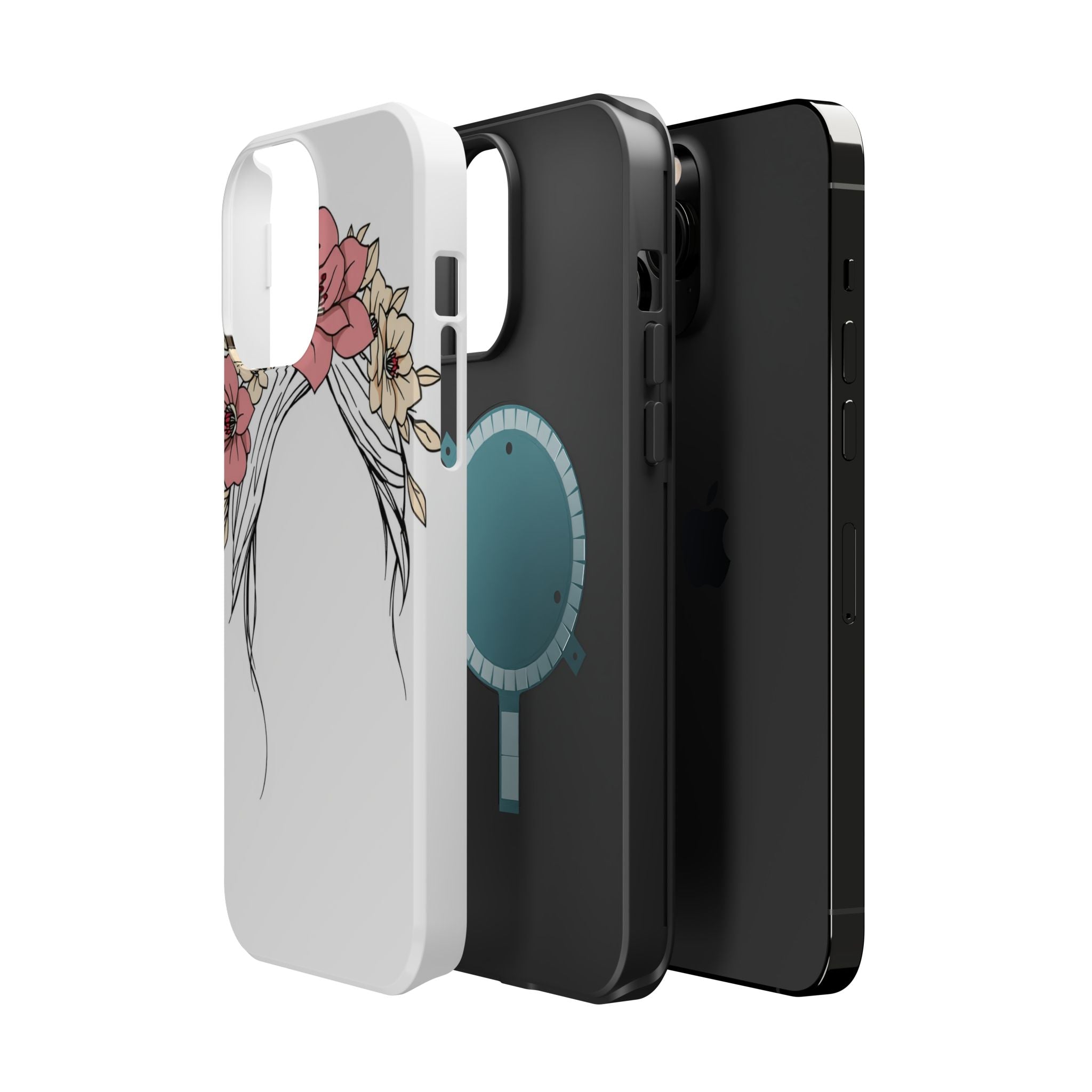 iPhone Floral Crown Electric Art Bold Modern Everyday Snap Case · iPhone Case