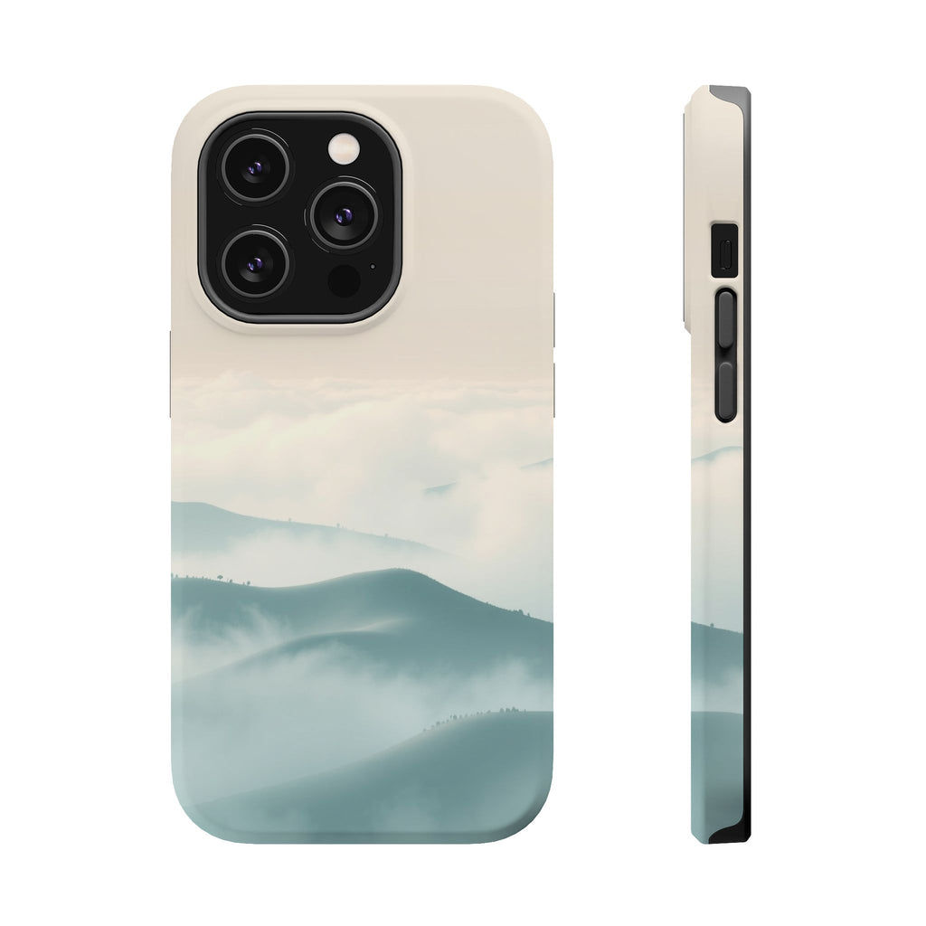 iPhone Fog Rolling Over Hills Abstract Geometric Clean iPhone Minimal · iPhone C