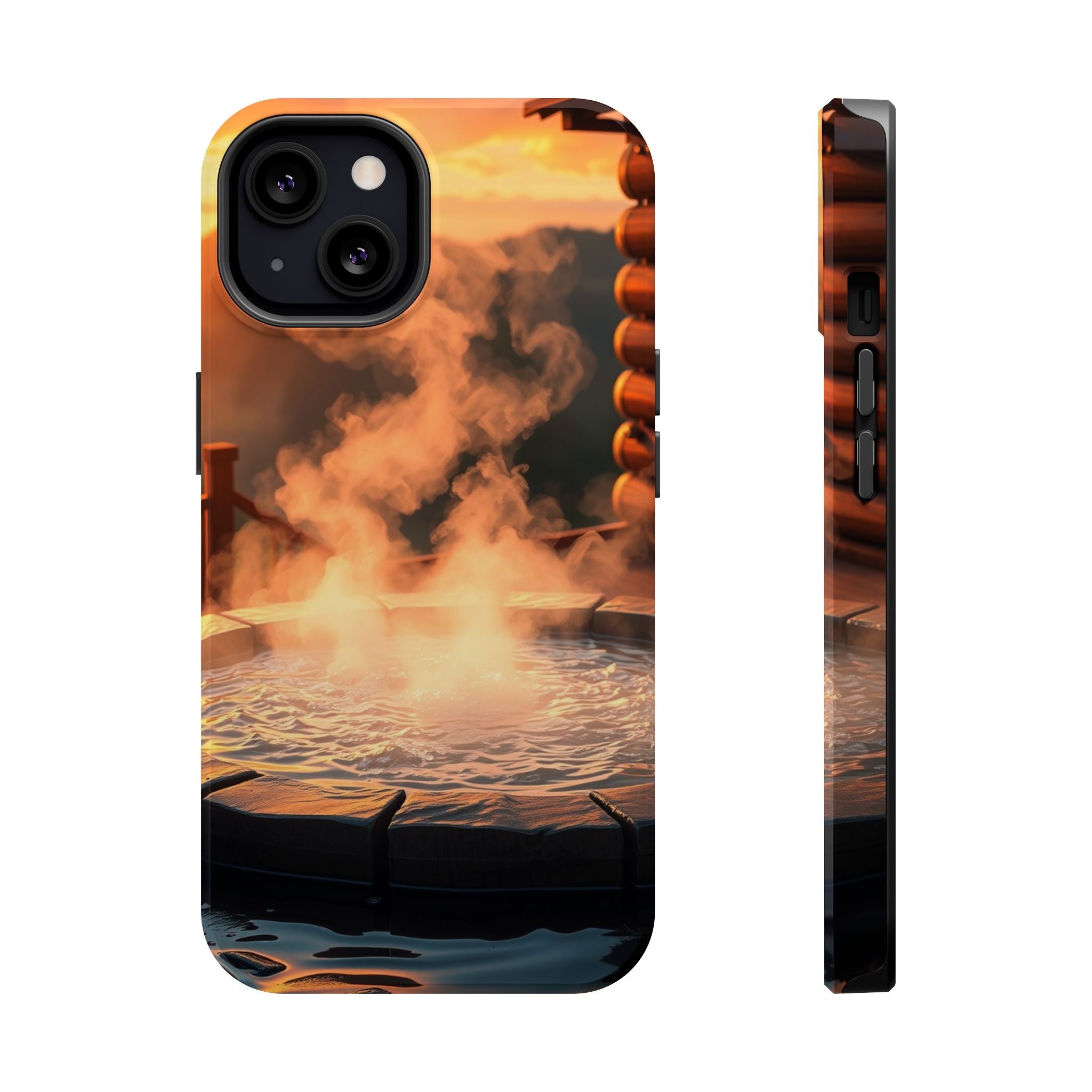 iPhone Hot Spring Steam Enchanted Art Slim Everyday Designer Case · iPhone Case