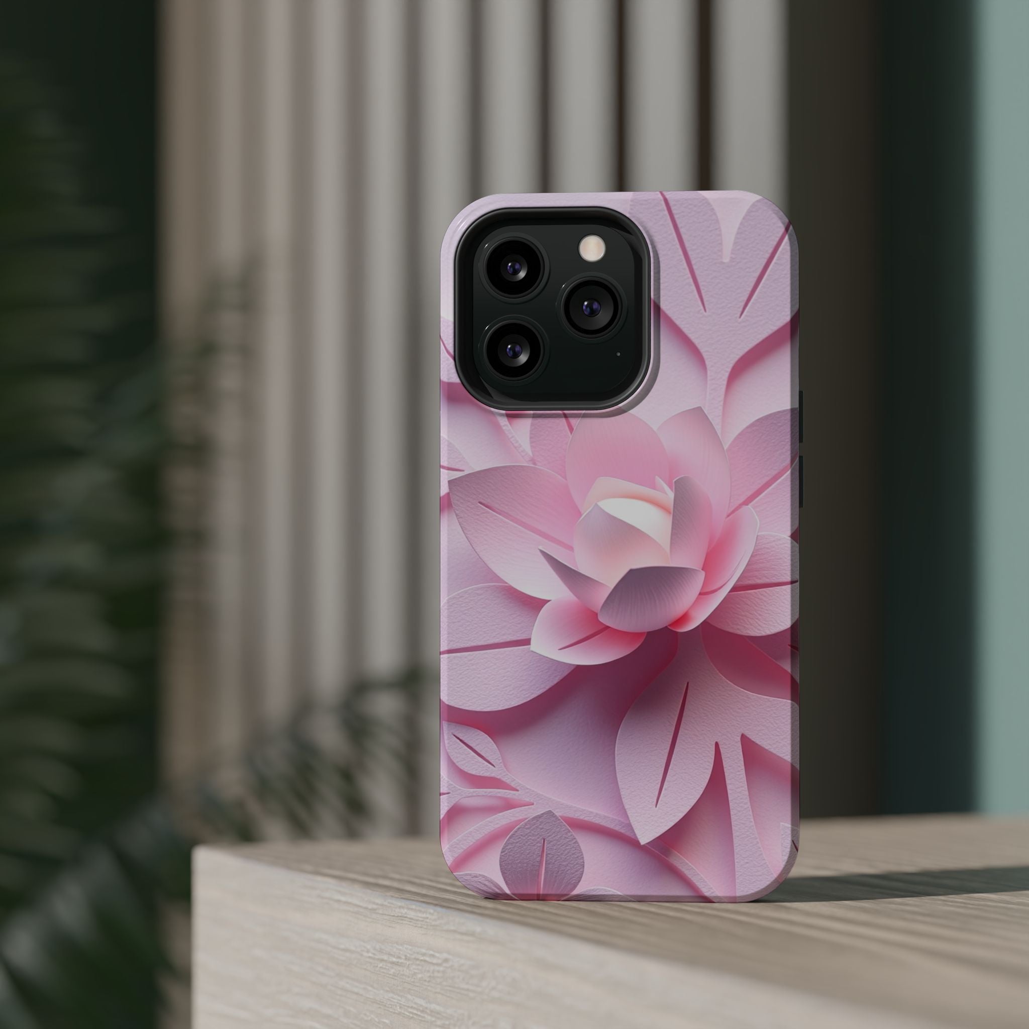 iPhone Floral Geometric Paper Cut Art Slim Everyday Designer Case · iPhone Case