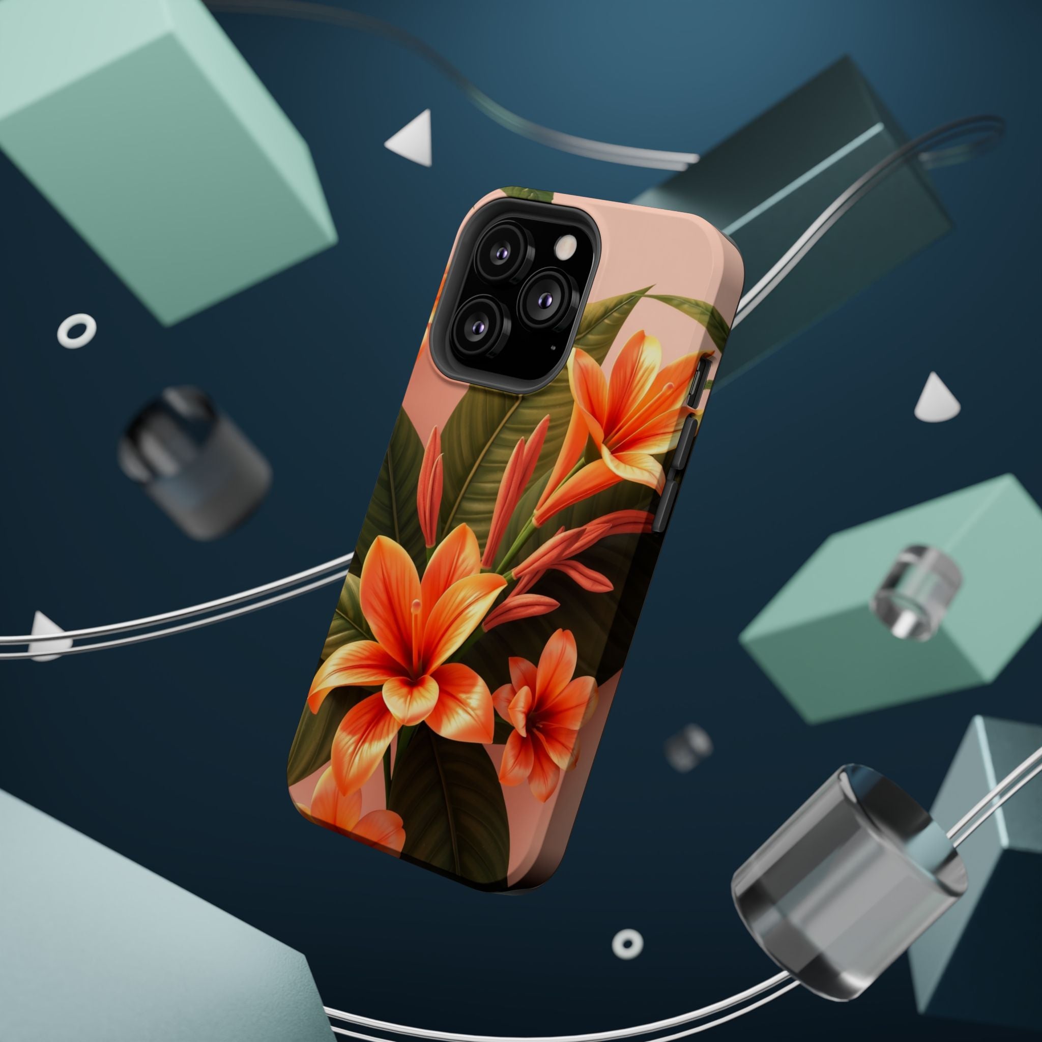 iPhone Tropical Bloom 3D Digital Bold Modern Everyday Snap Case · iPhone Case