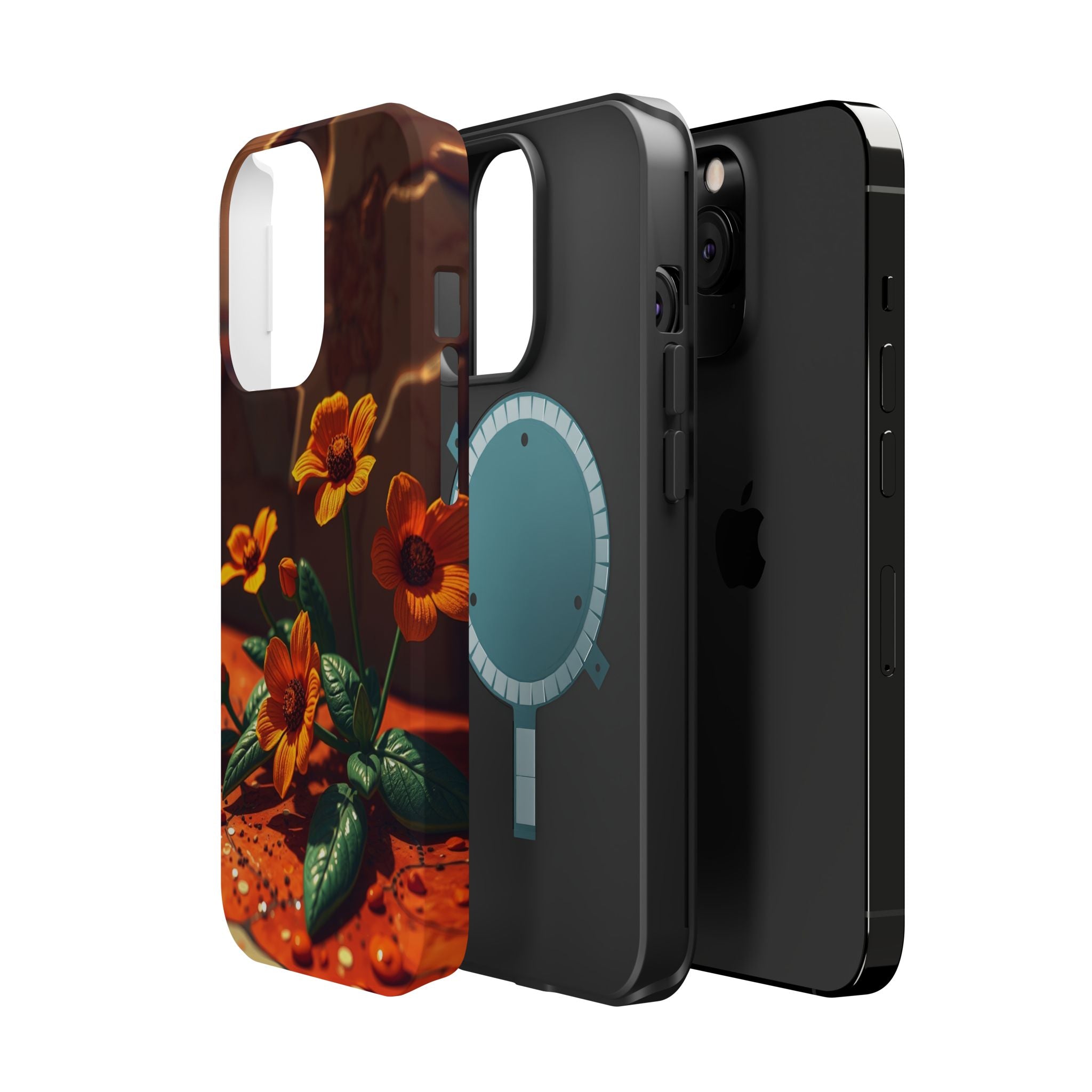 iPhone Floral Terrazzo Bold Art Slim Everyday Designer Case · iPhone Case