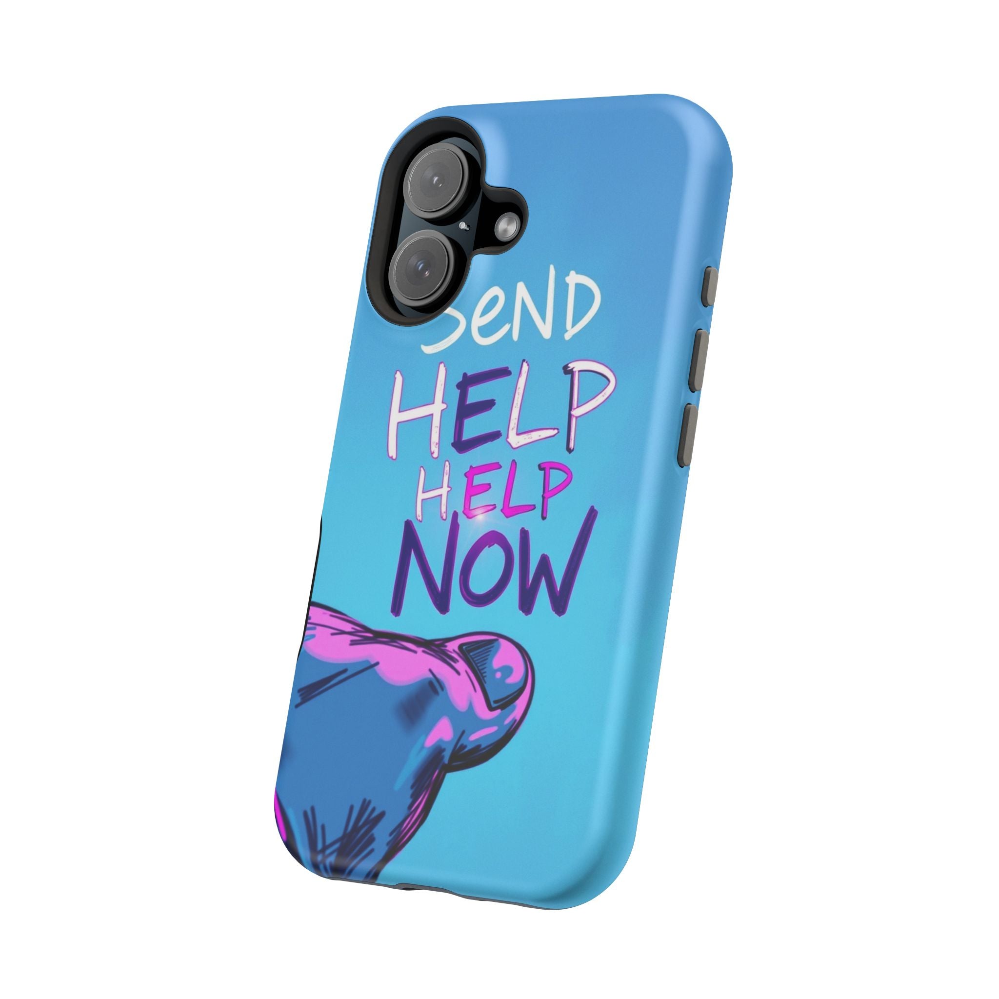 iPhone Radiant Send Help Now Design Slim Everyday Designer Case · iPhone Case
