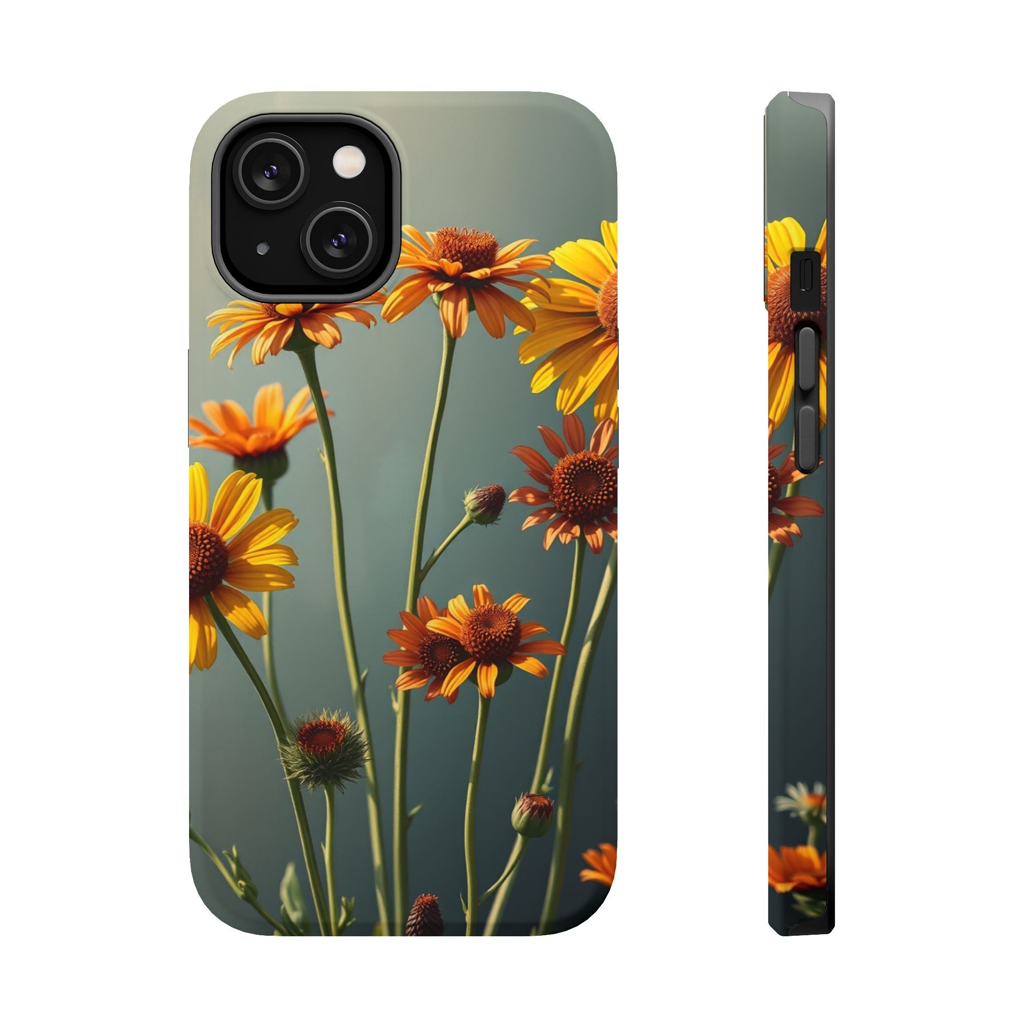 iPhone Mustard And Rust Wildflower Bunch Slim Everyday iPhone Designer · iPhone