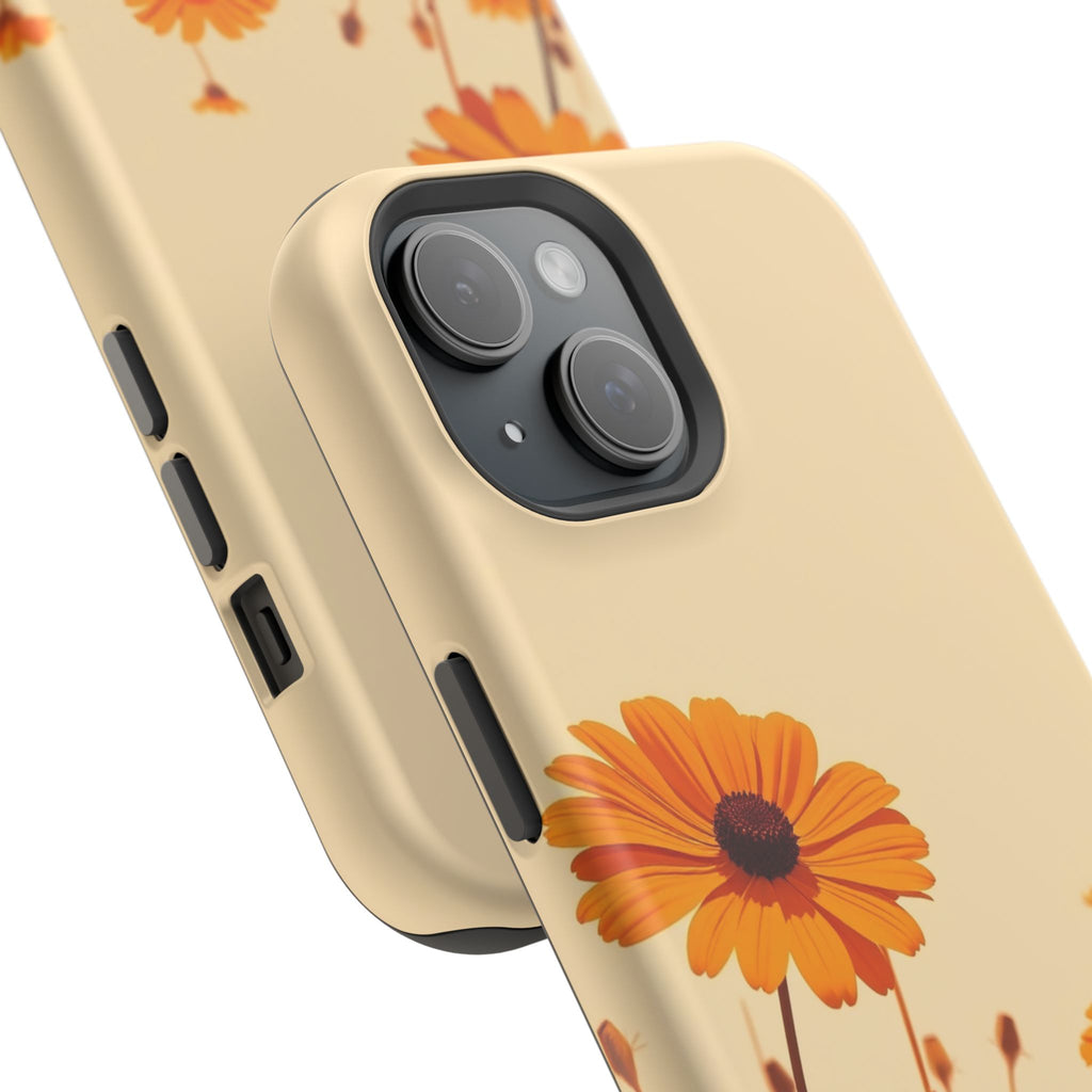 iPhone Wildflower Field Minimalist Line Art Slim Everyday Designer Case · iPhone
