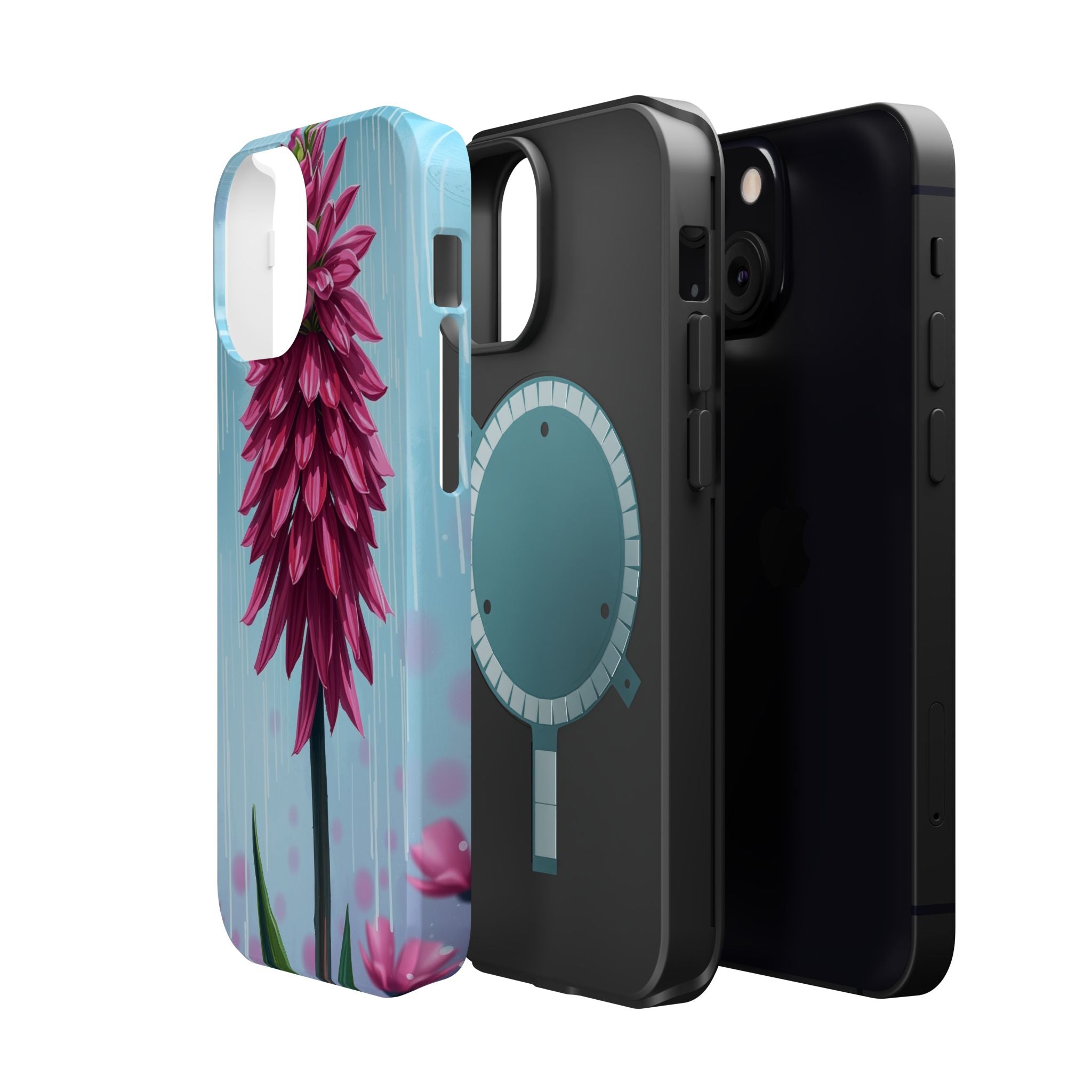 iPhone Cyan And Magenta Spring Shower Bloom Slim iPhone Everyday · iPhone Case