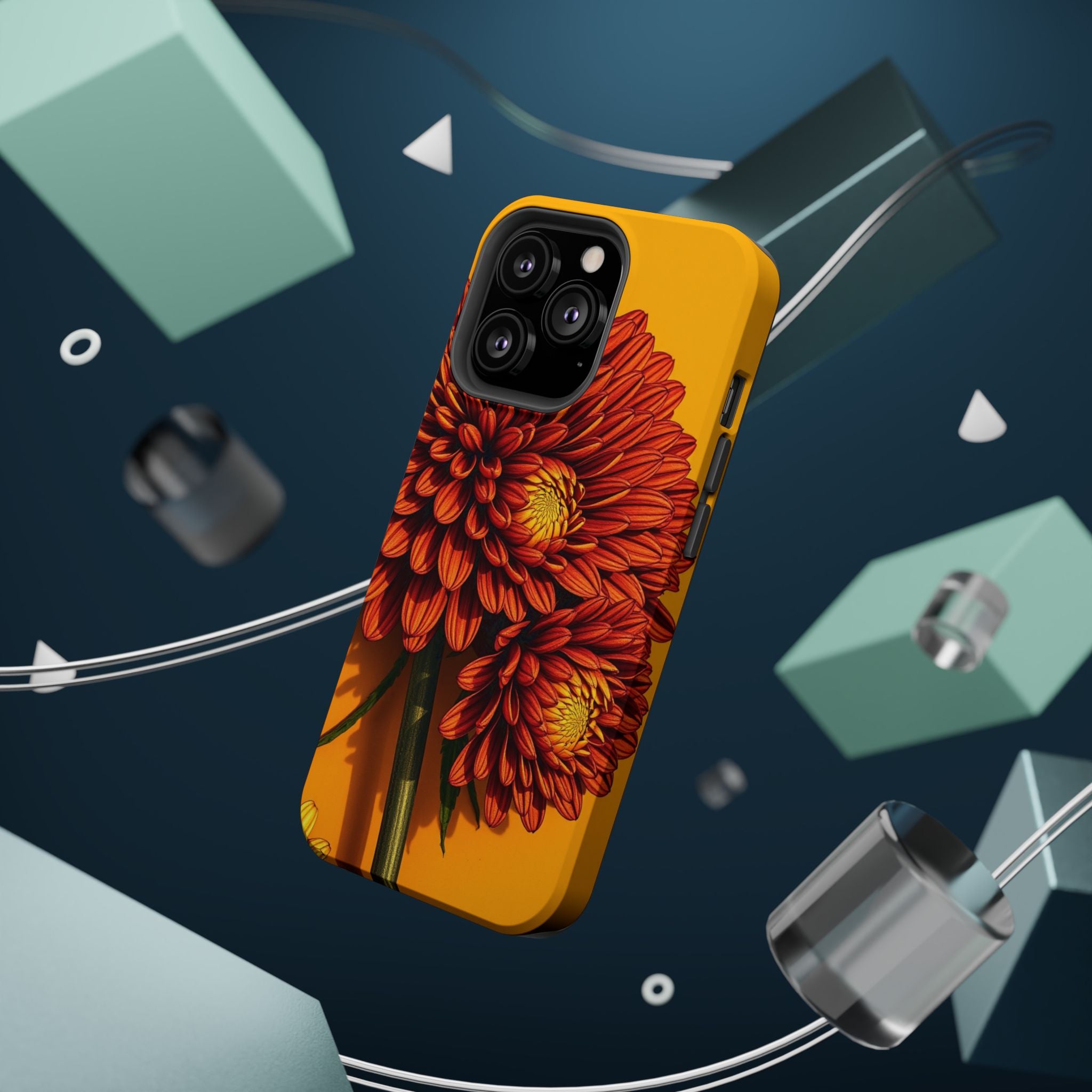 iPhone Mustard And Rust Ranunculus Stack Slim Everyday iPhone 14 · iPhone Case