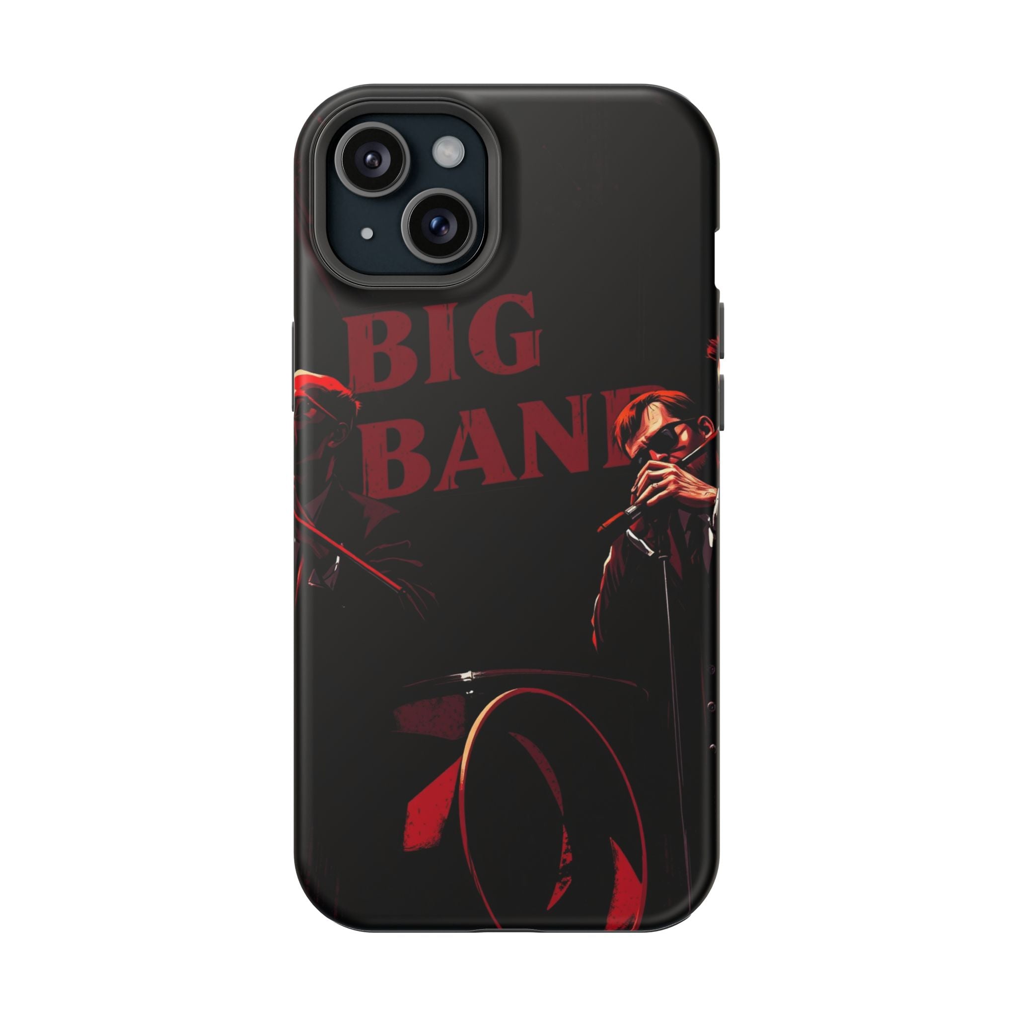 iPhone Black And Crimson Big Band Era Slim Everyday Designer Case · iPhone Case