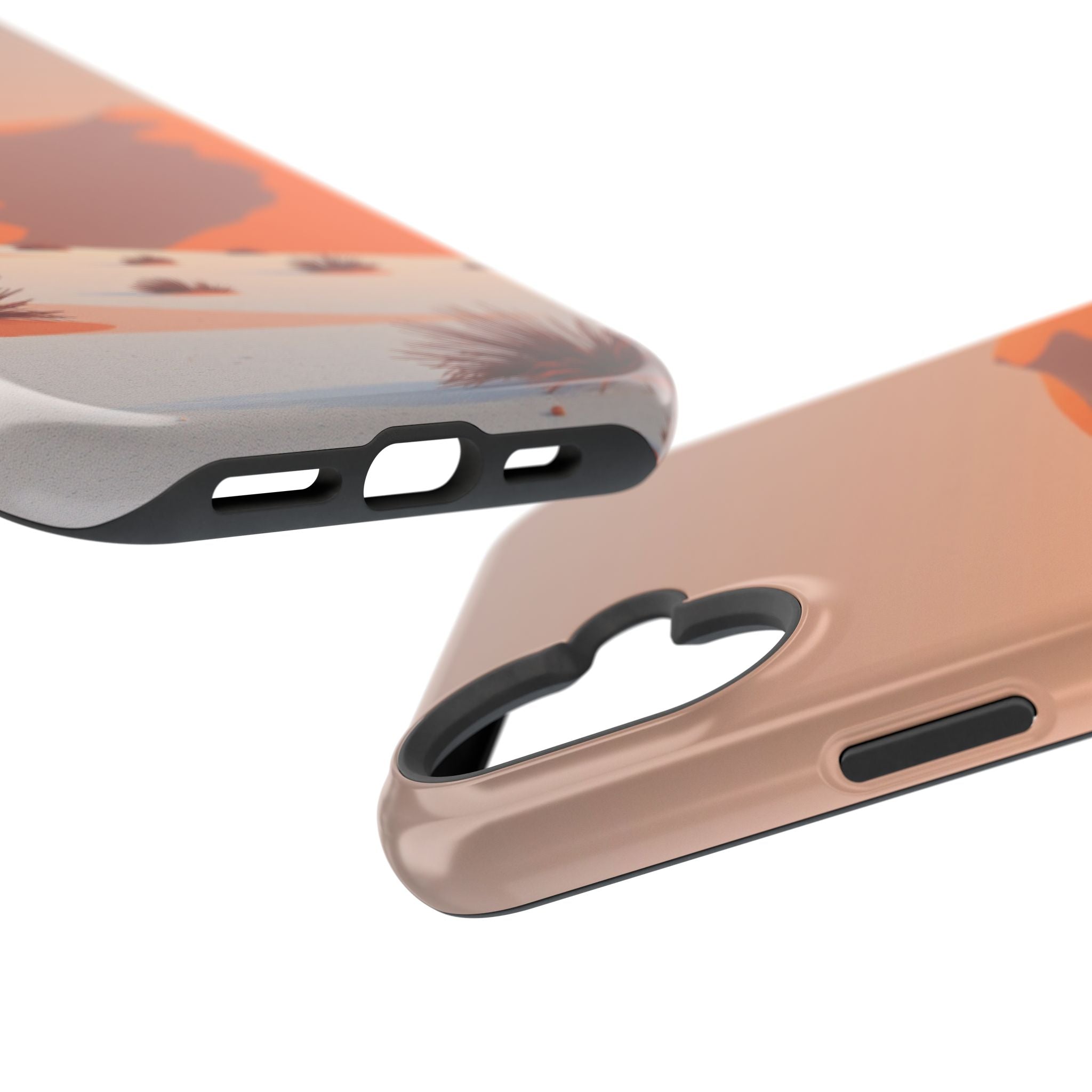 iPhone Burnt Orange And Sand Snow Field Slim Everyday iPhone Designer · iPhone C