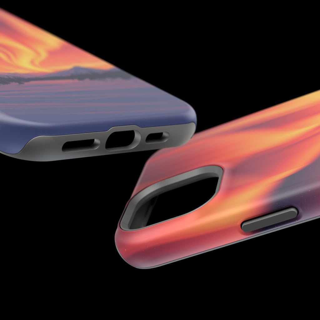 iPhone Sunset Amber And Peach Northern Lights Slim iPhone Everyday · iPhone Case