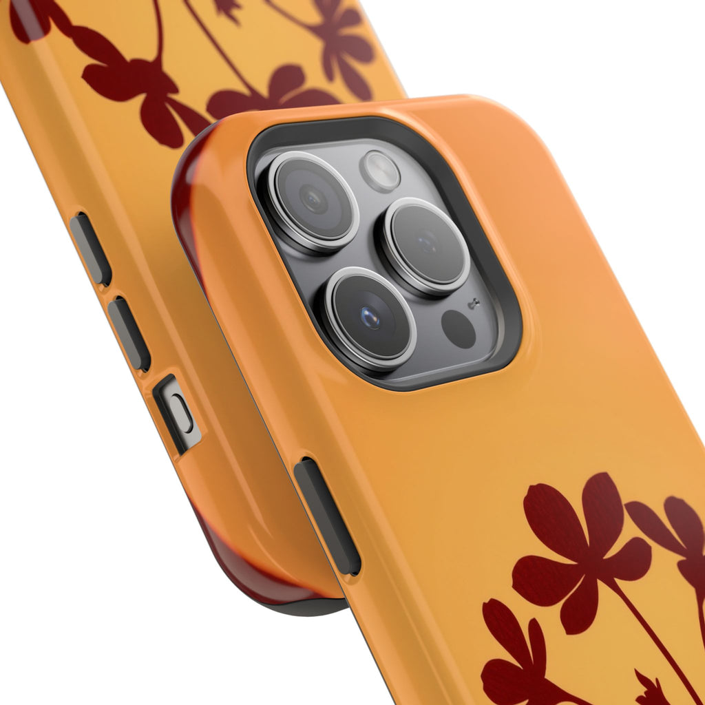 iPhone Floral Silhouette Electric Art Slim Everyday Designer Case · iPhone Case