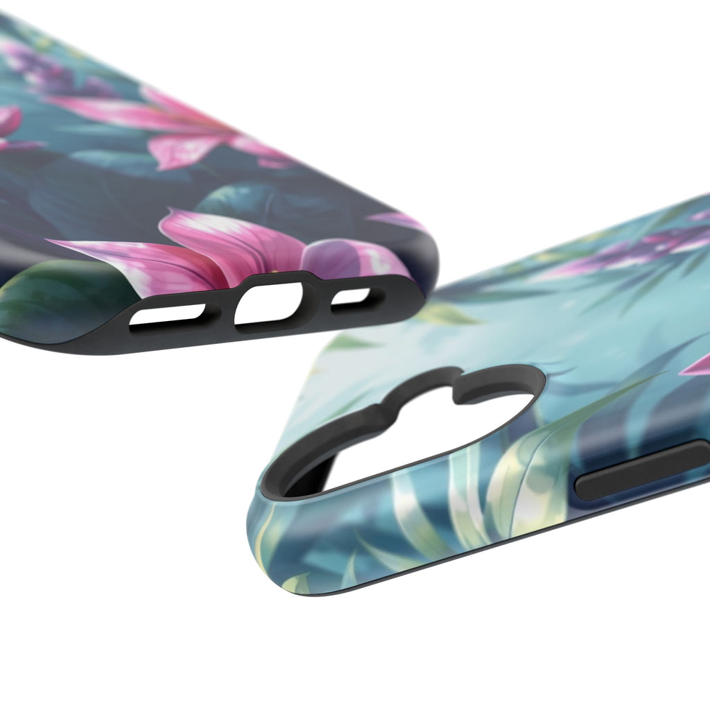 iPhone Indigo And Violet Jungle Floral Slim Everyday Designer Case · iPhone Case
