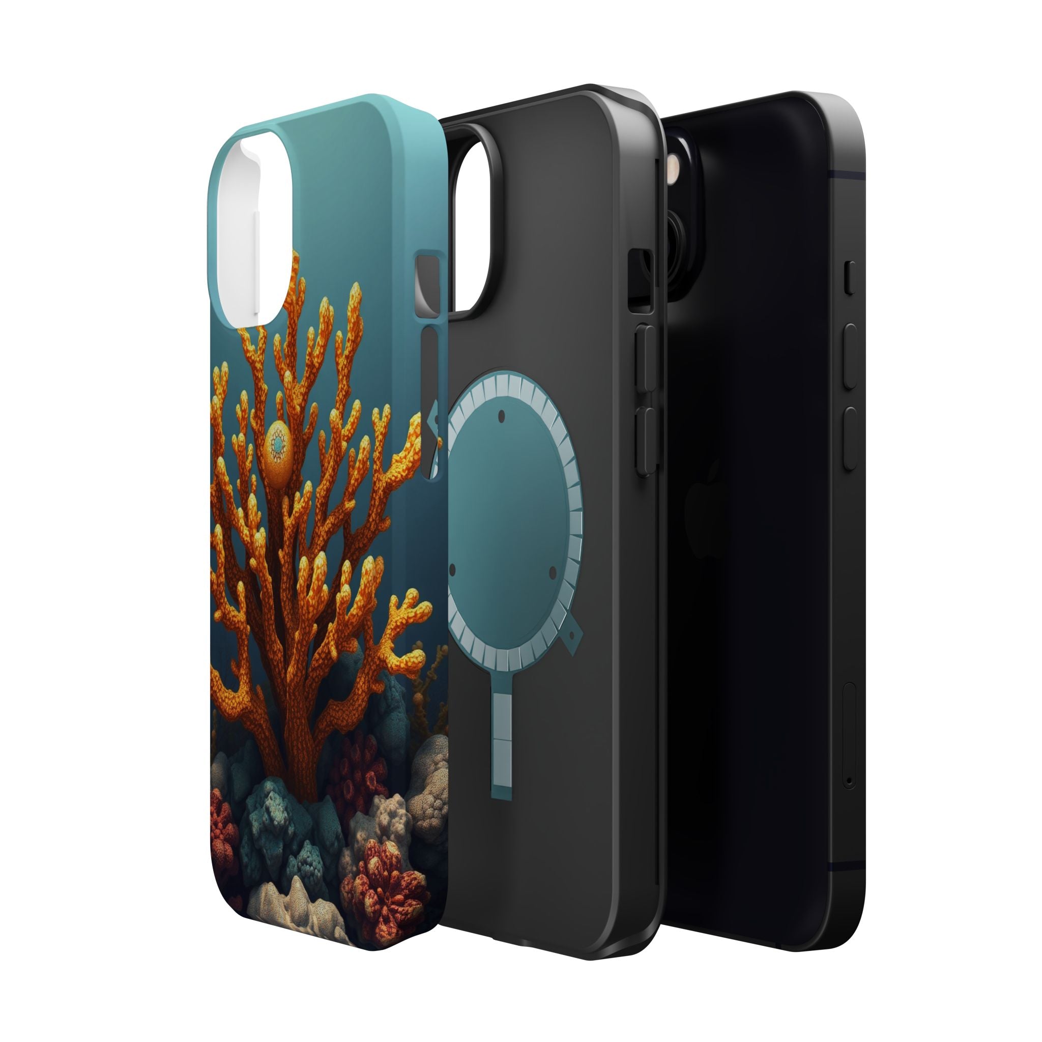 iPhone Mustard And Rust Coral Reef Life Slim Everyday iPhone Designer · iPhone C
