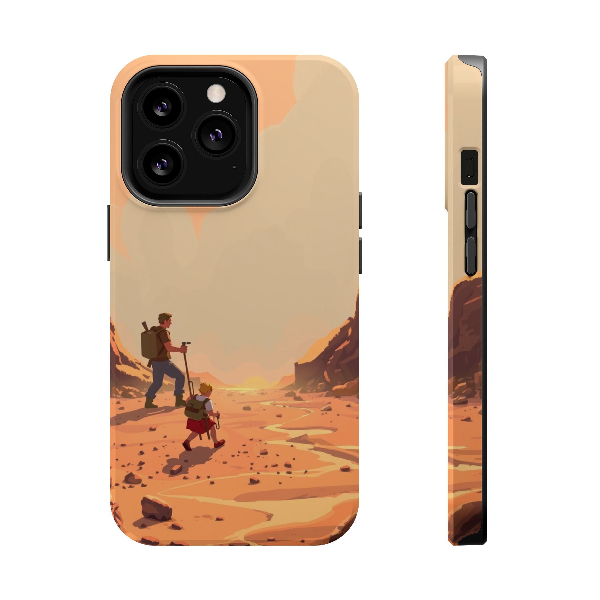 iPhone Burnt Orange And Sand Barely Surviving Slim Everyday Designer Case · iPho