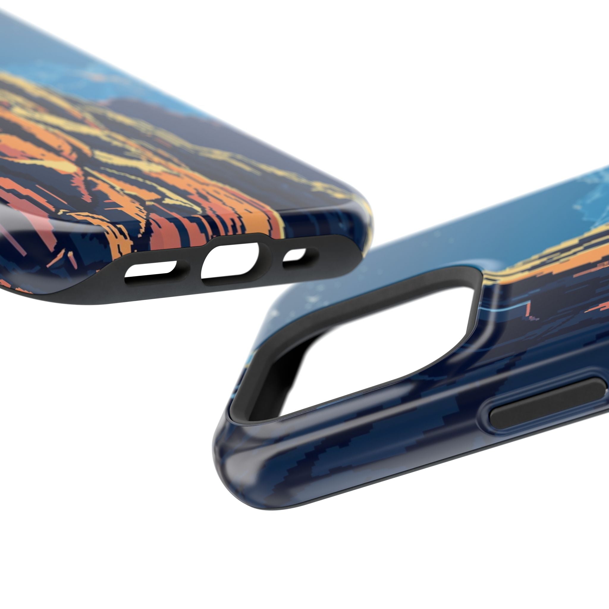 iPhone Midnight Blue And Silver Canyon Wall Slim iPhone Everyday · iPhone Case