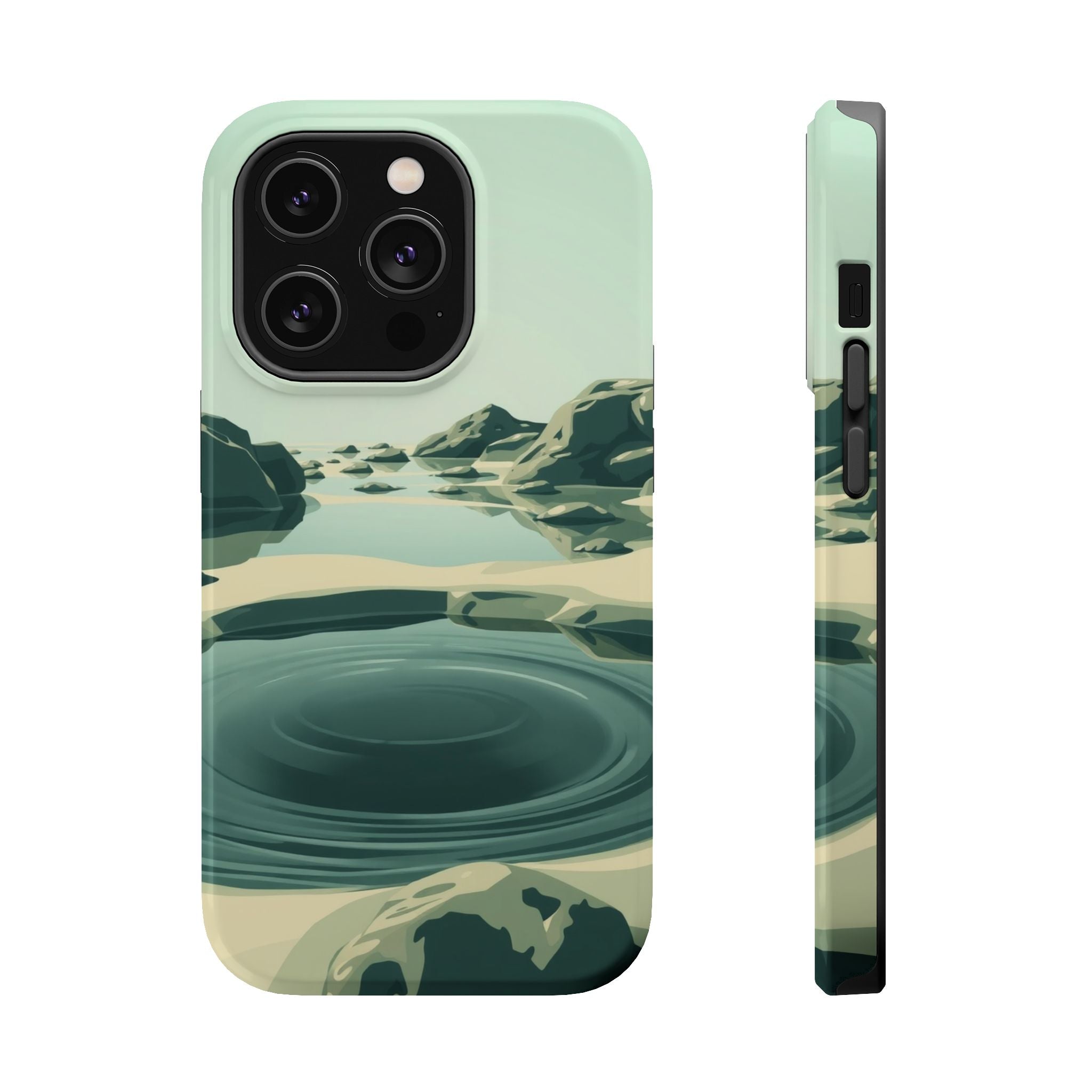iPhone Radiant Tidal Pool Design Bold Modern Everyday Snap Case · iPhone Case