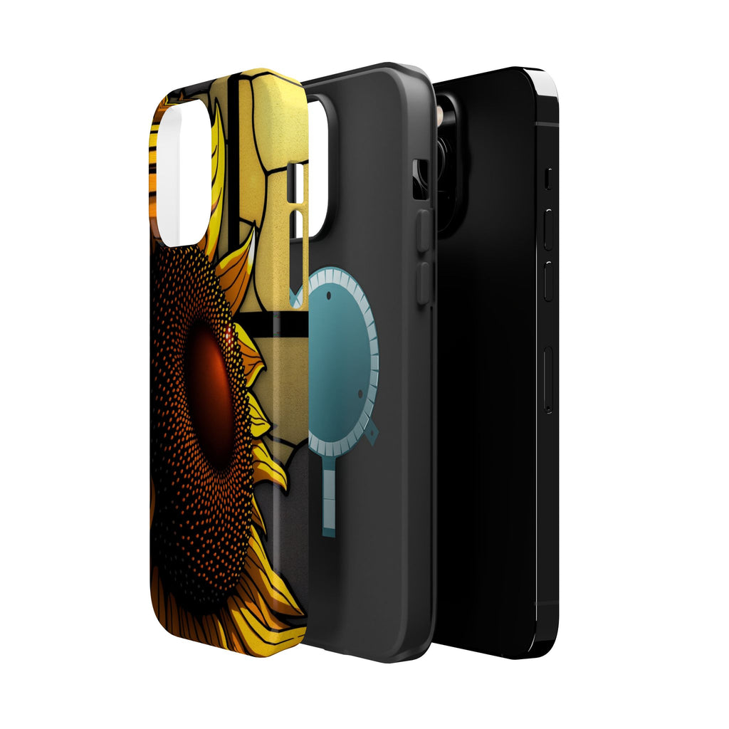 iPhone Sunflower Pop Stained Glass Bold Modern Everyday Snap Case · iPhone Case