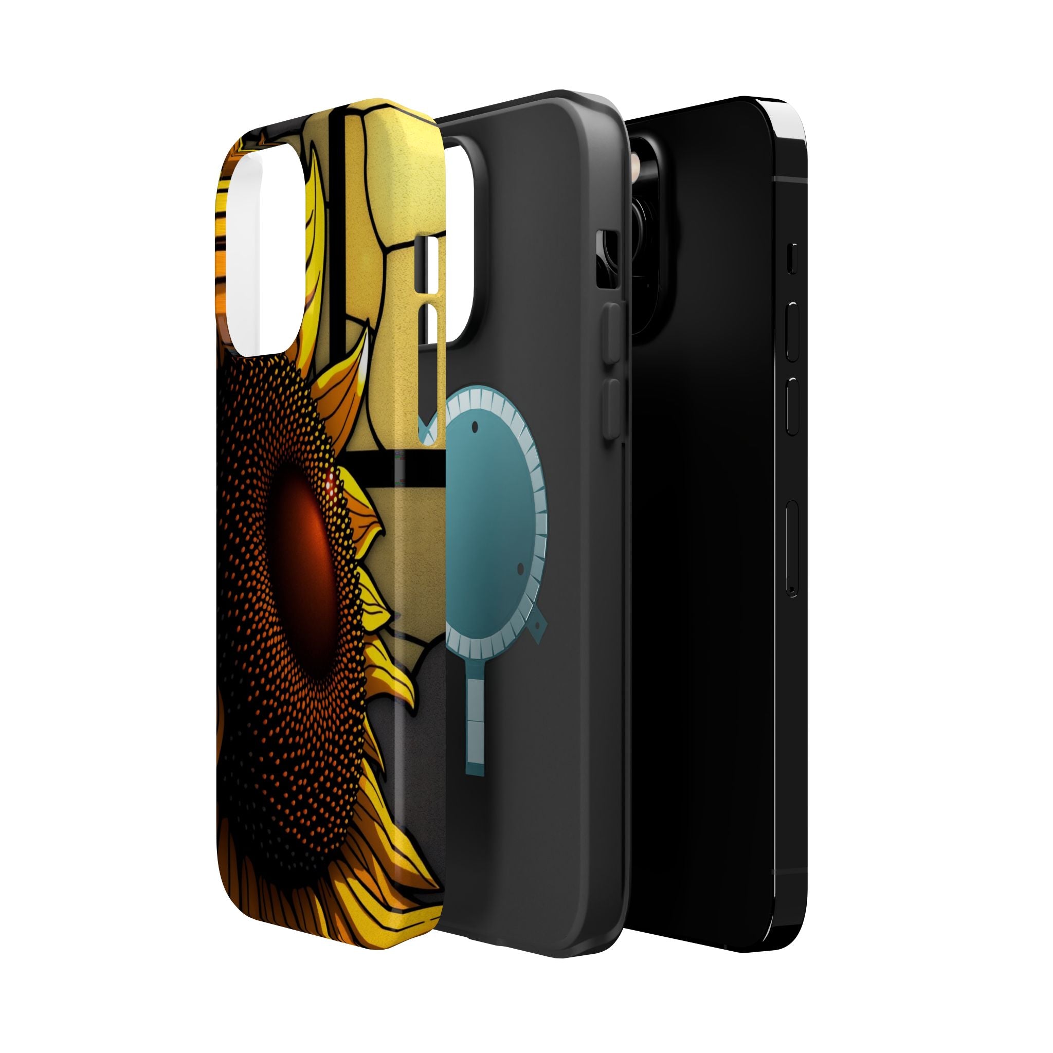iPhone Sunflower Pop Stained Glass Bold Modern Everyday Snap Case · iPhone Case