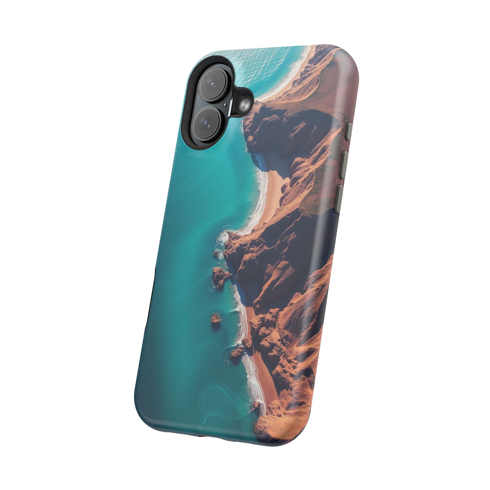 iPhone Shoreline Aerial Abstract Geometric Slim iPhone Everyday · iPhone Case
