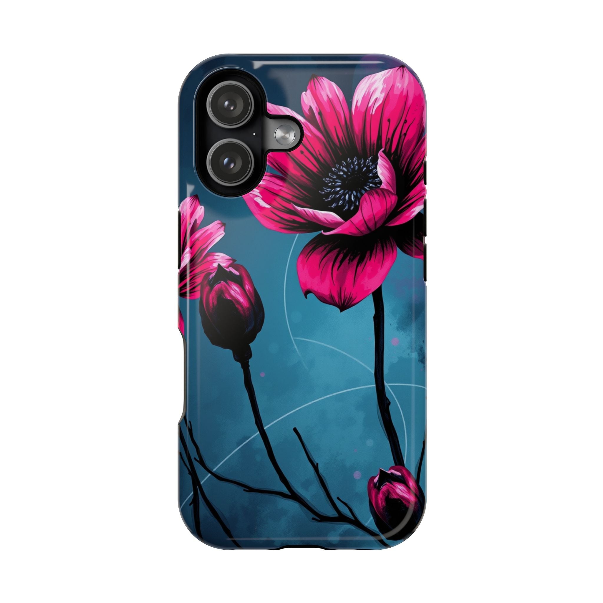 iPhone Floral Ink Wash Bold Art Slim Everyday Designer Case · iPhone Case