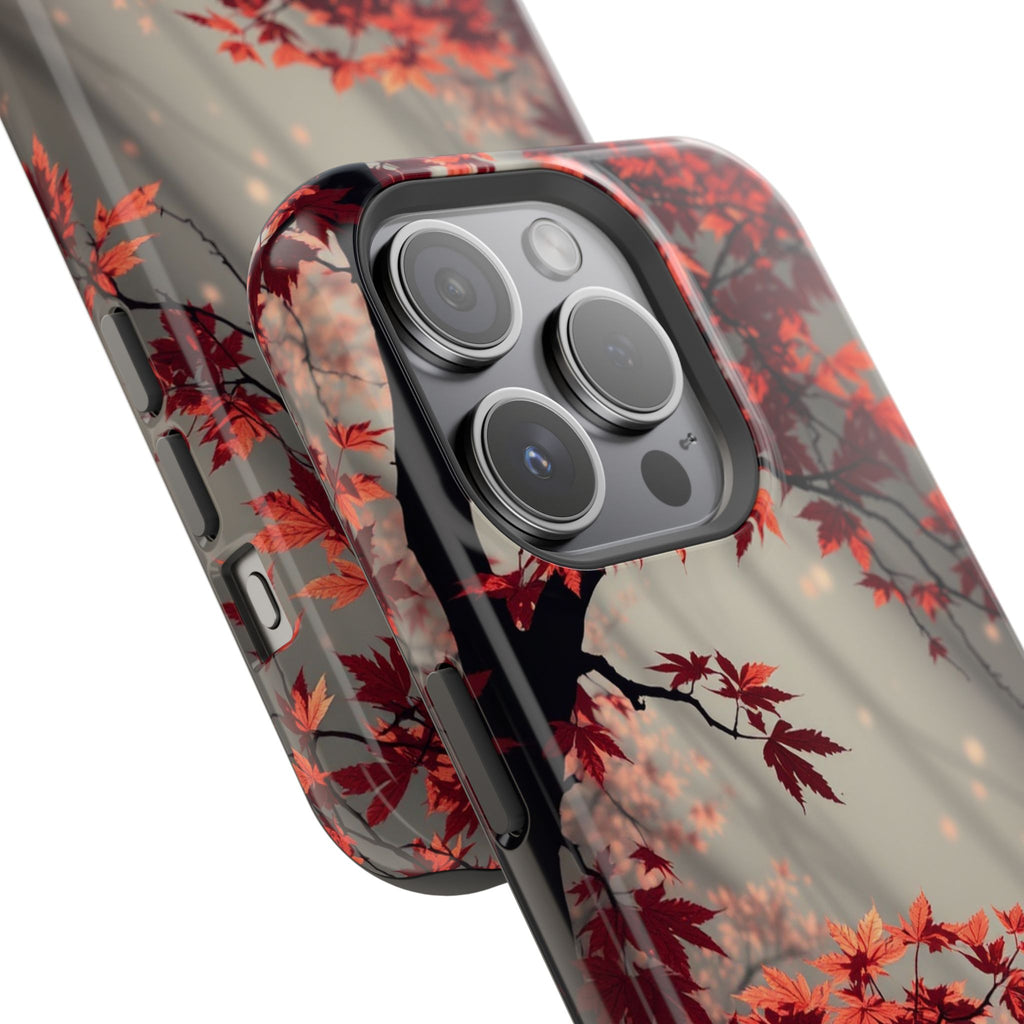 iPhone Charcoal And Copper Autumn Maple Slim Everyday iPhone 17 · iPhone Case