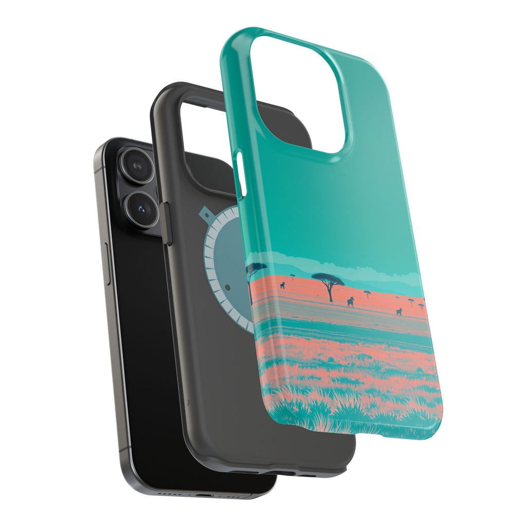 iPhone Savanna Horizon Risograph Print Slim Everyday Designer Case · iPhone Case